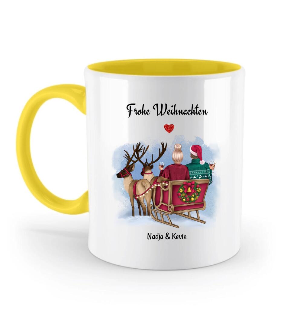 Paar Tasse Bild Geschenk zu Weihnachten mit Freund & Freundin - Cantty
