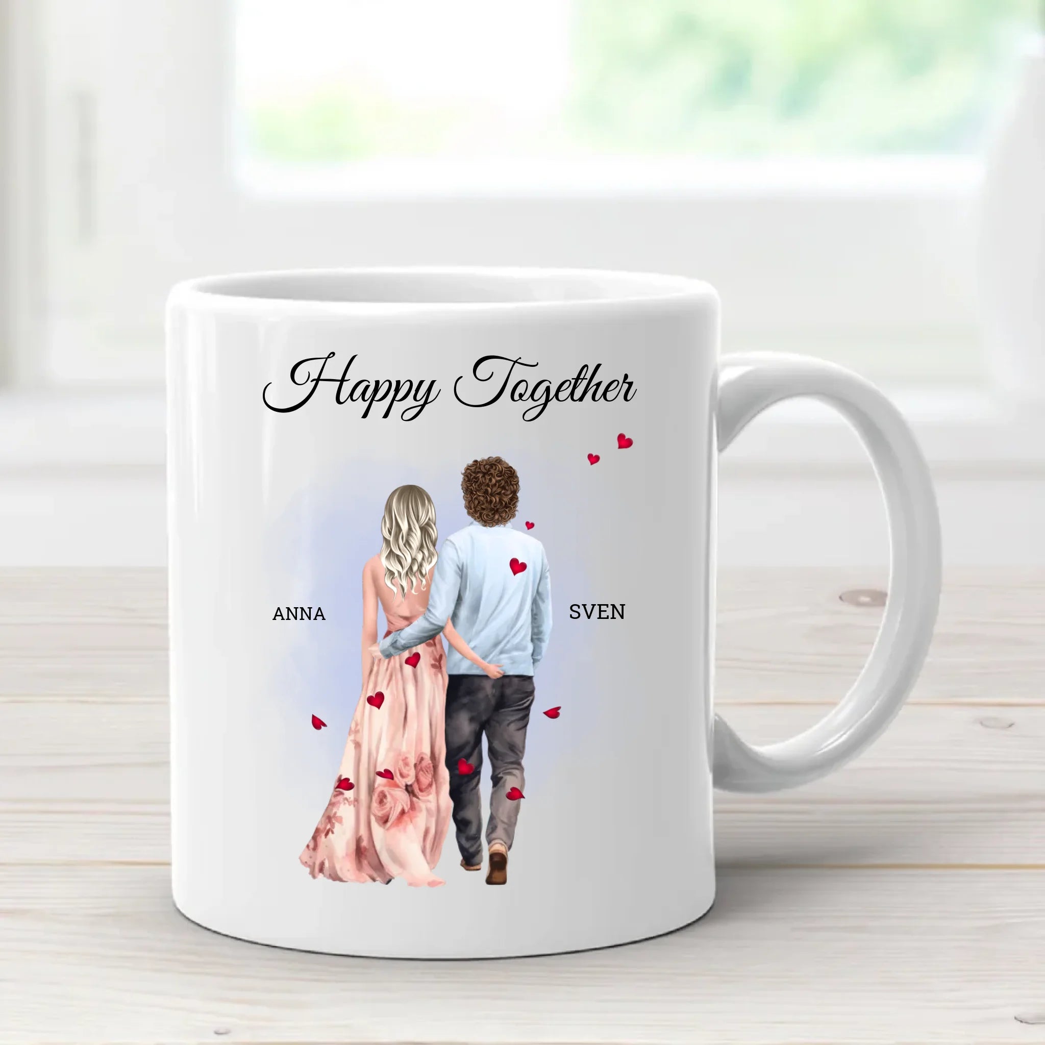 Paar Tasse Weihnachtsgeschenk Mann Frau personalisierbar - Cantty