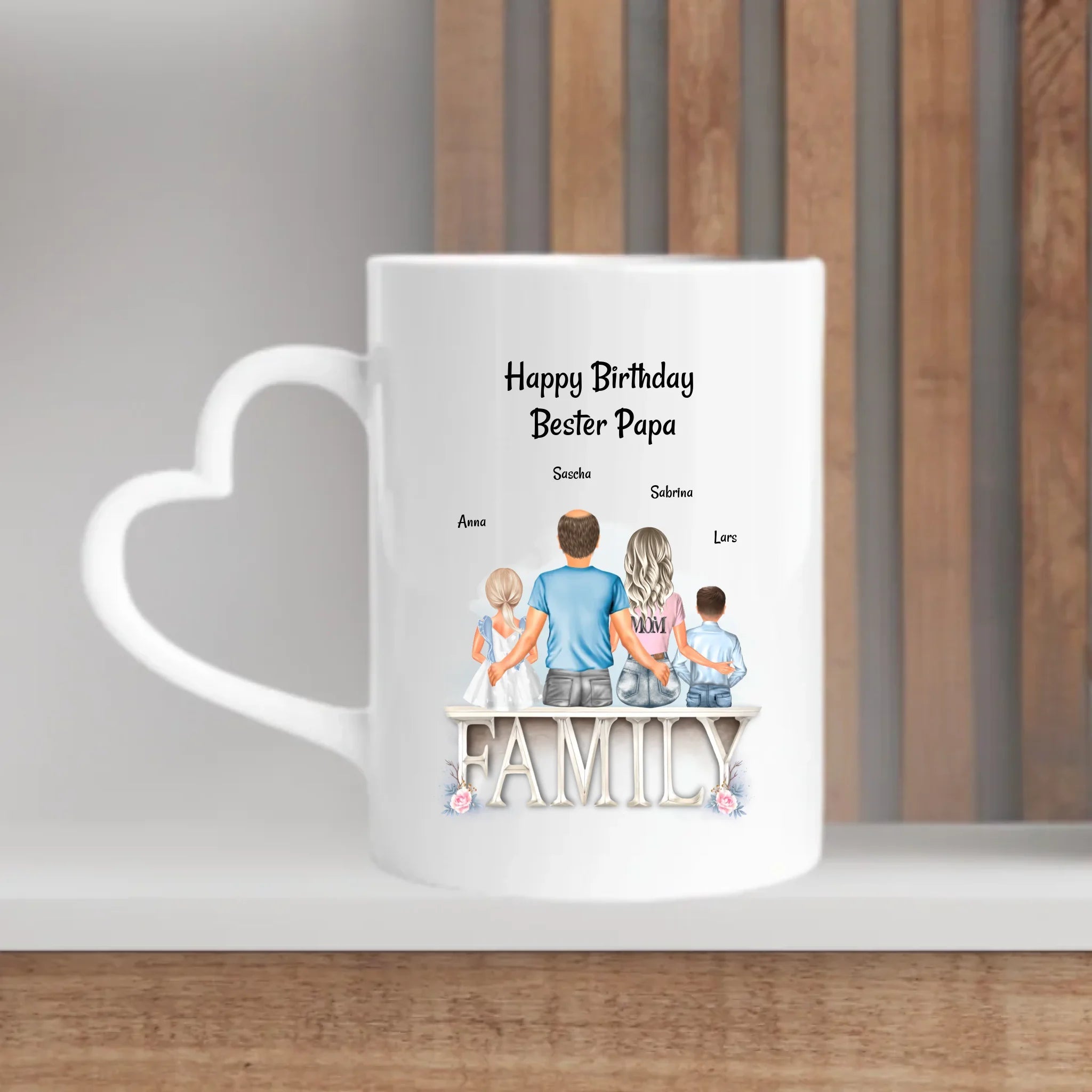 Papa Geburtstag Tasse Geschenk von Kindern & Mama - Cantty