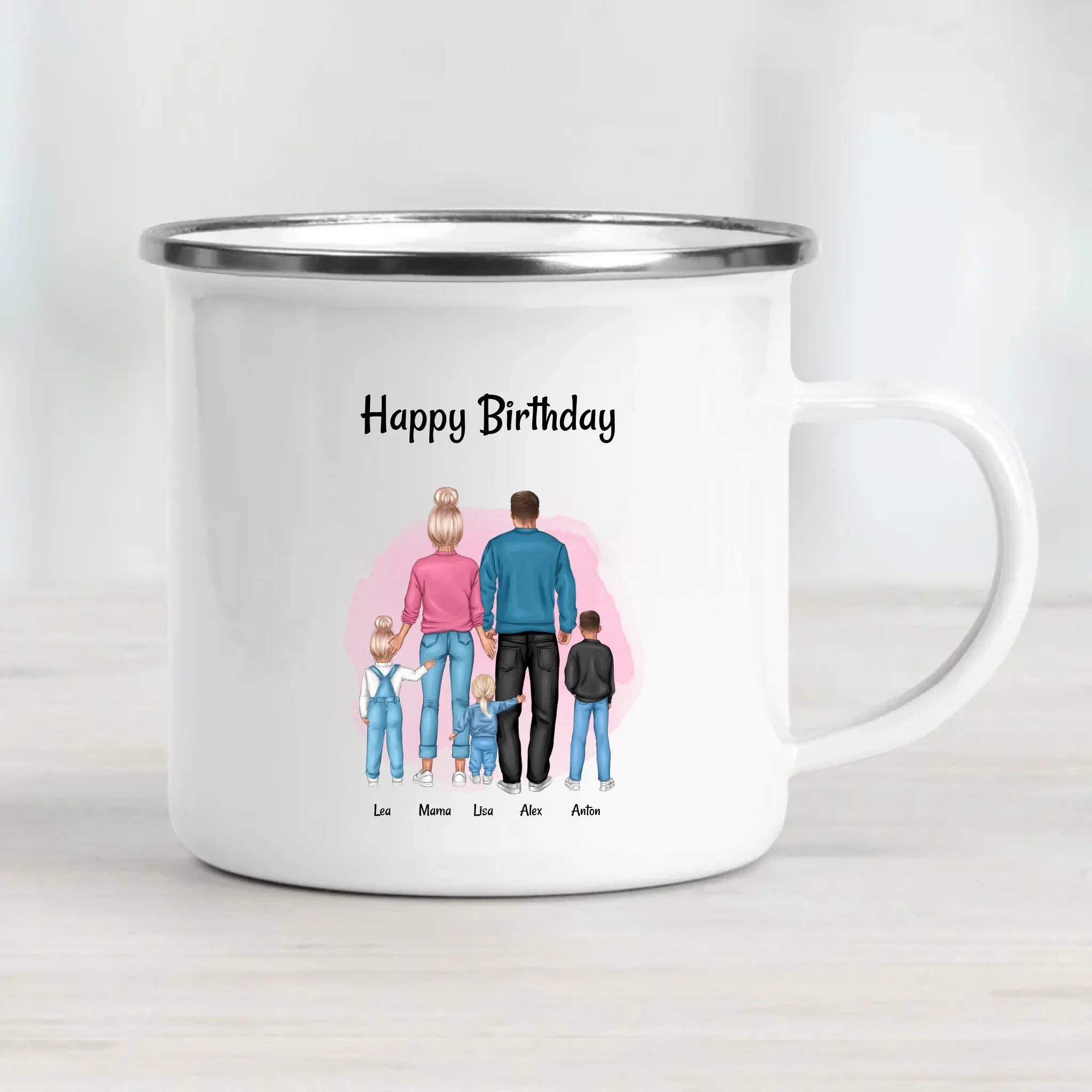 Papa Tasse personalisiertes Geburtstag Geschenk Familie Bild - Cantty