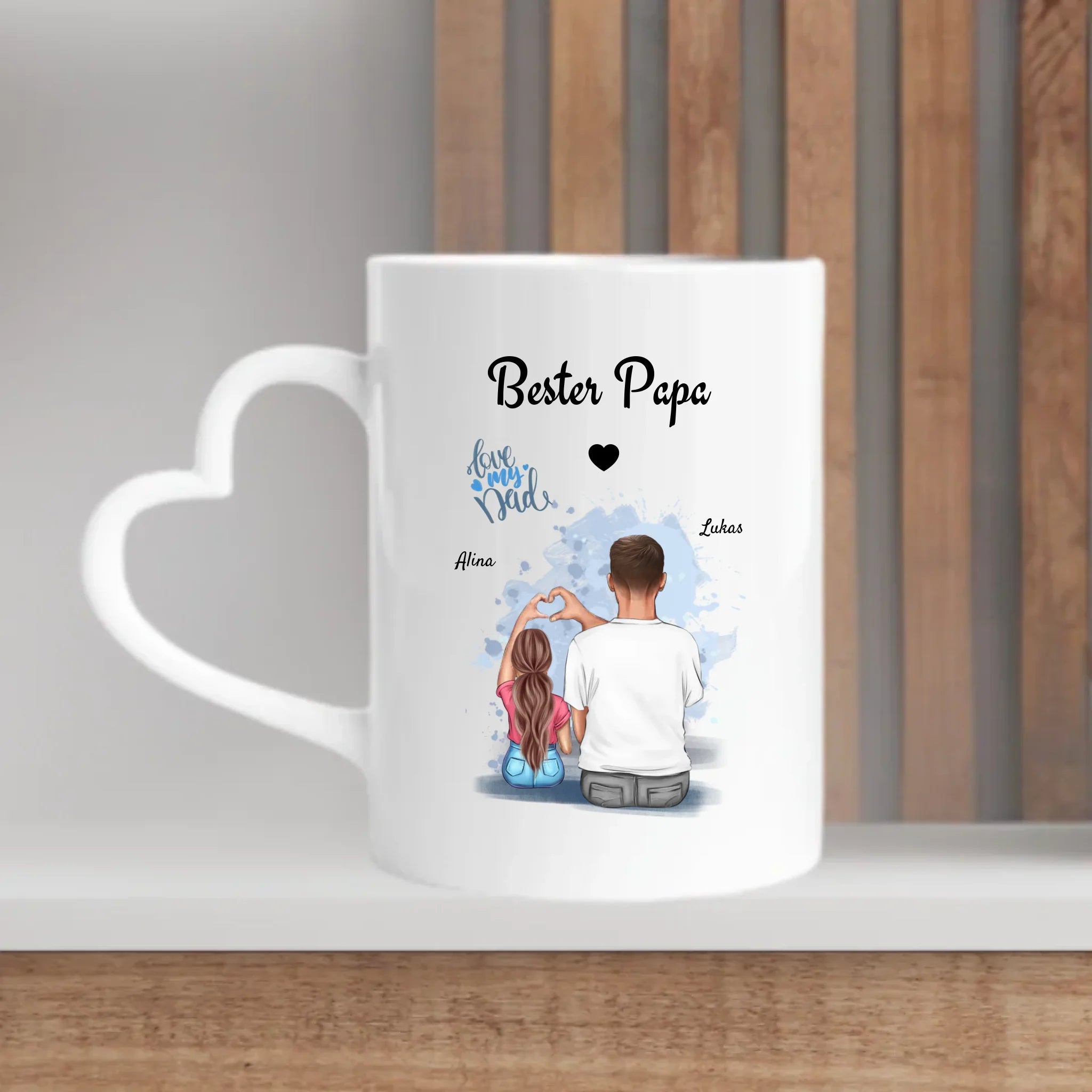 Papa Tochter Tasse Geschenk personalisiert - Cantty