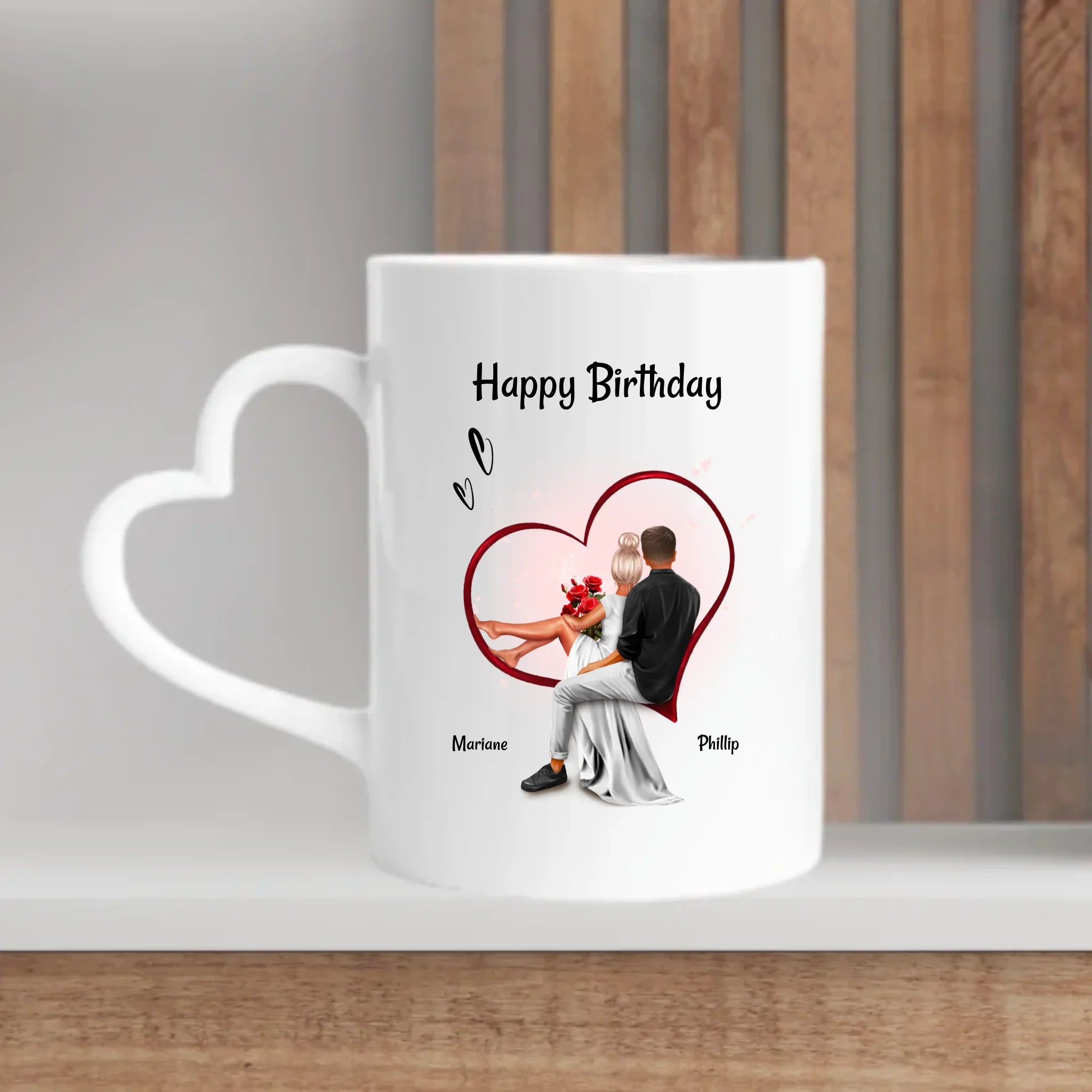 Pärchen Tasse Geschenk zum Geburtstag personalisiert - Cantty