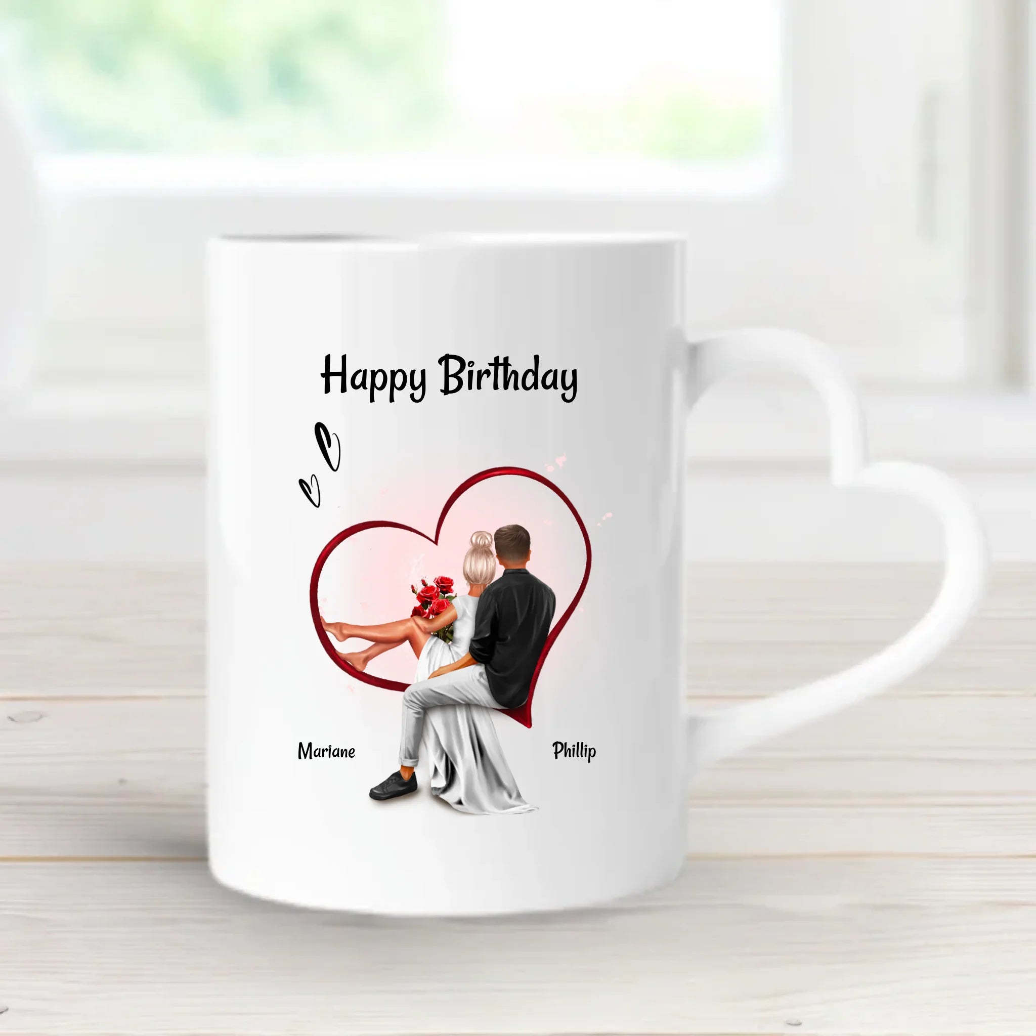 Pärchen Tasse Geschenk zum Geburtstag personalisiert - Cantty