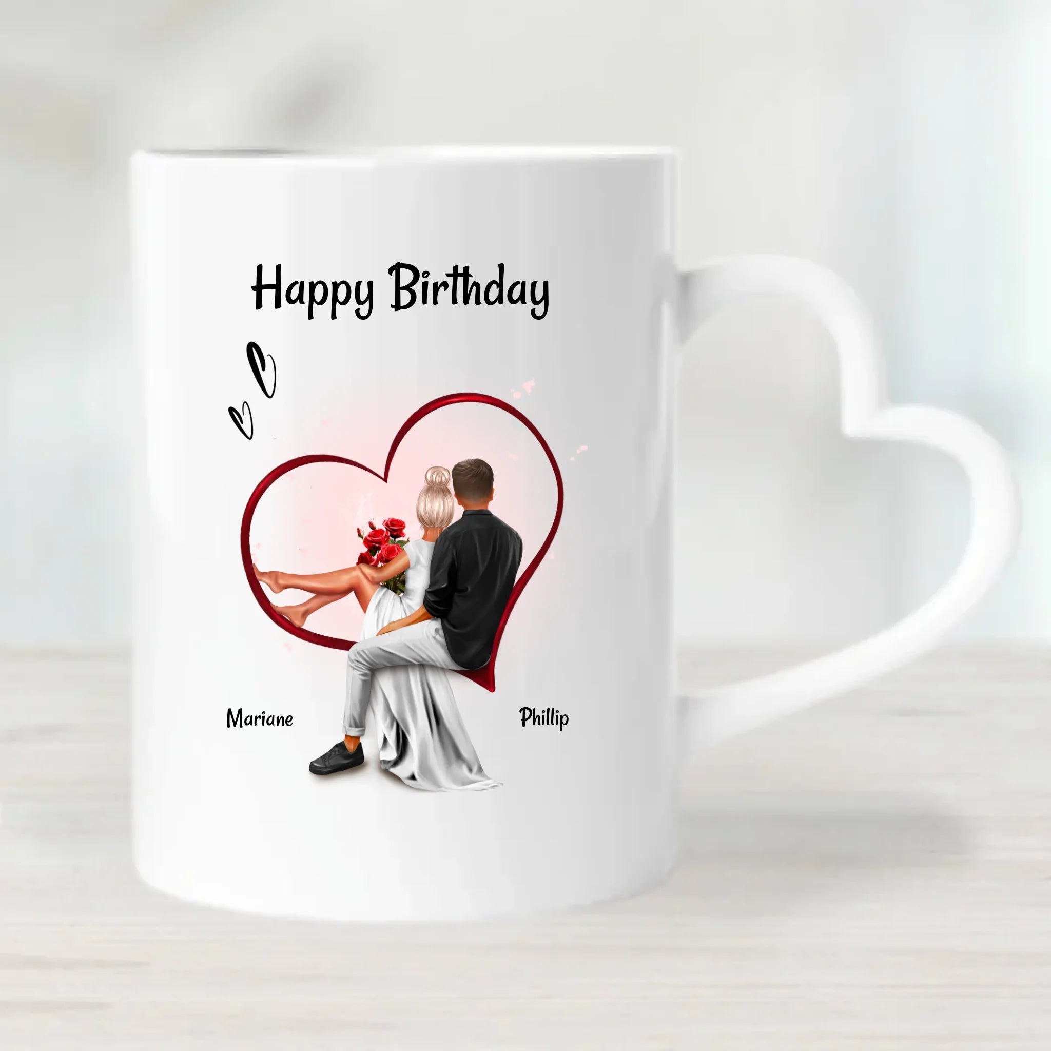 Pärchen Tasse Geschenk zum Geburtstag personalisiert - Cantty