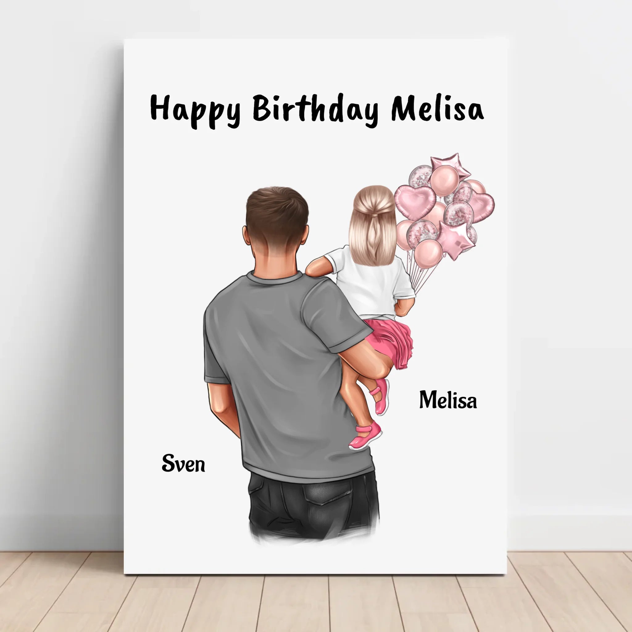 Patenkind Mädchen Patenonkel Leinwandbild - Cantty