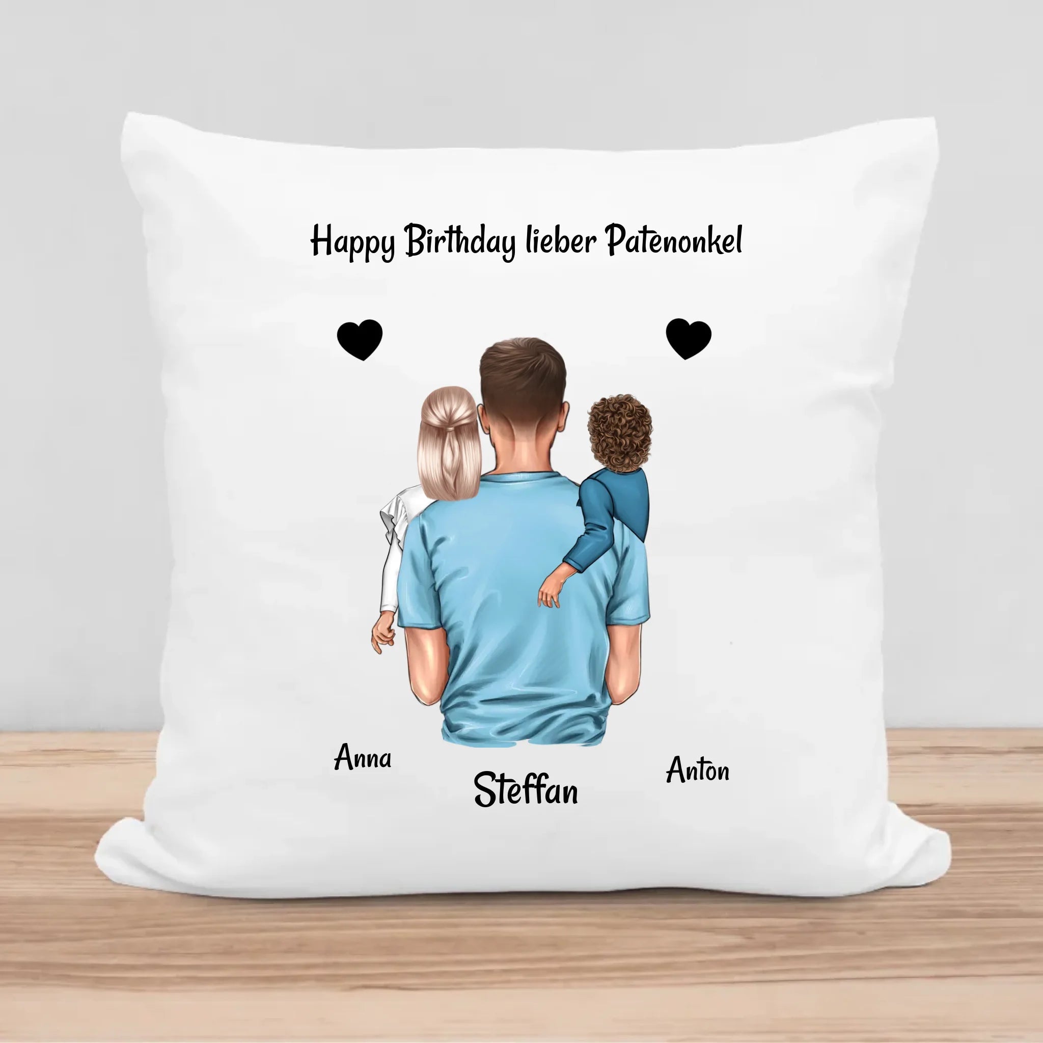 Patenonkel Kissen Geburtstagsgeschenk personalisiert - Cantty