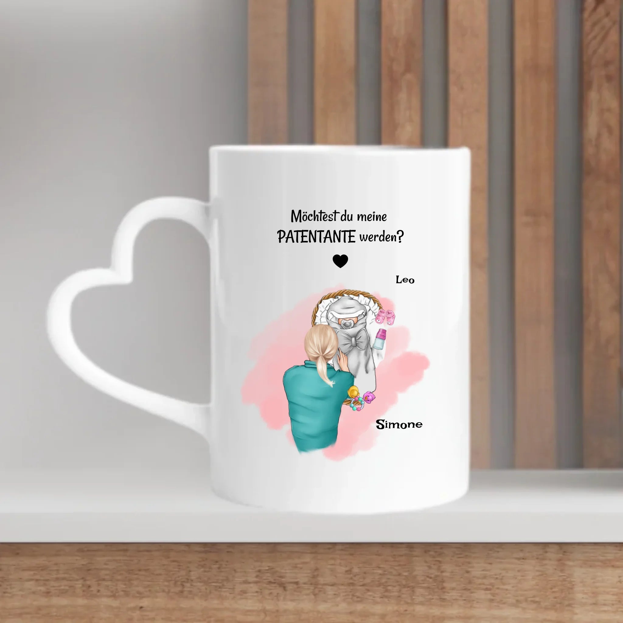 Patentante Fragen Tasse personalisiert bedrucken - Cantty