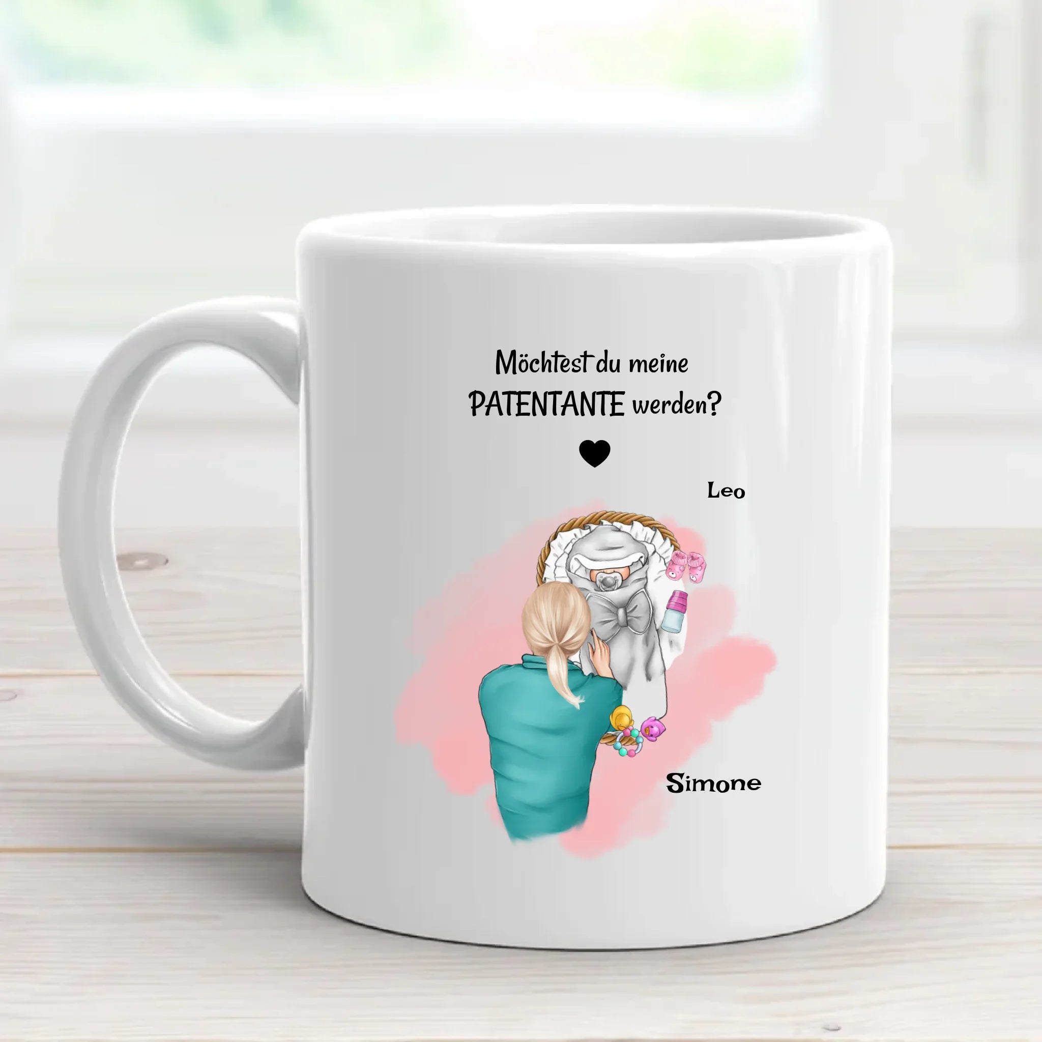 Patentante Fragen Tasse personalisiert bedrucken - Cantty