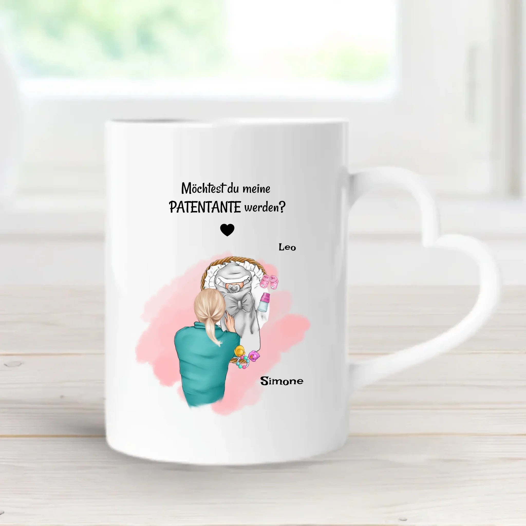 Patentante Fragen Tasse personalisiert bedrucken - Cantty