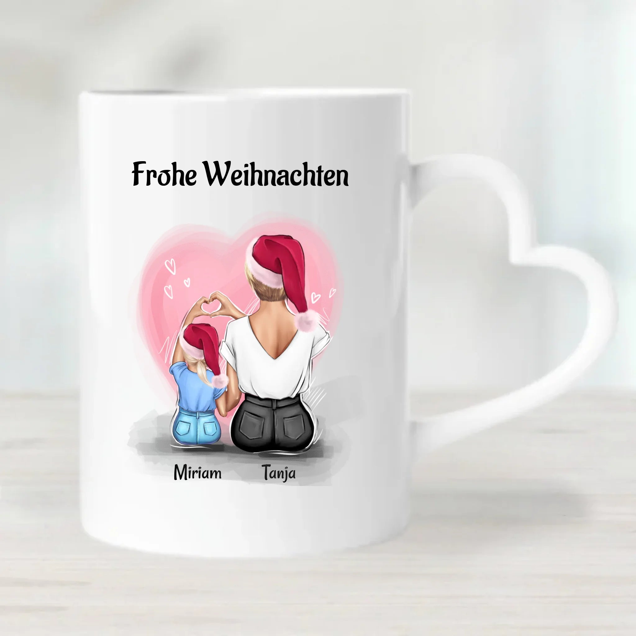 Patentante und kleines Mädchen Tasse Geschenk Weihnachten - Cantty