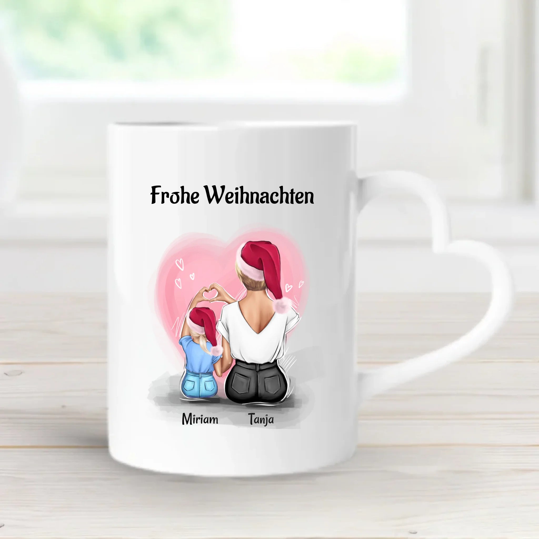 Patentante und kleines Mädchen Tasse Geschenk Weihnachten - Cantty