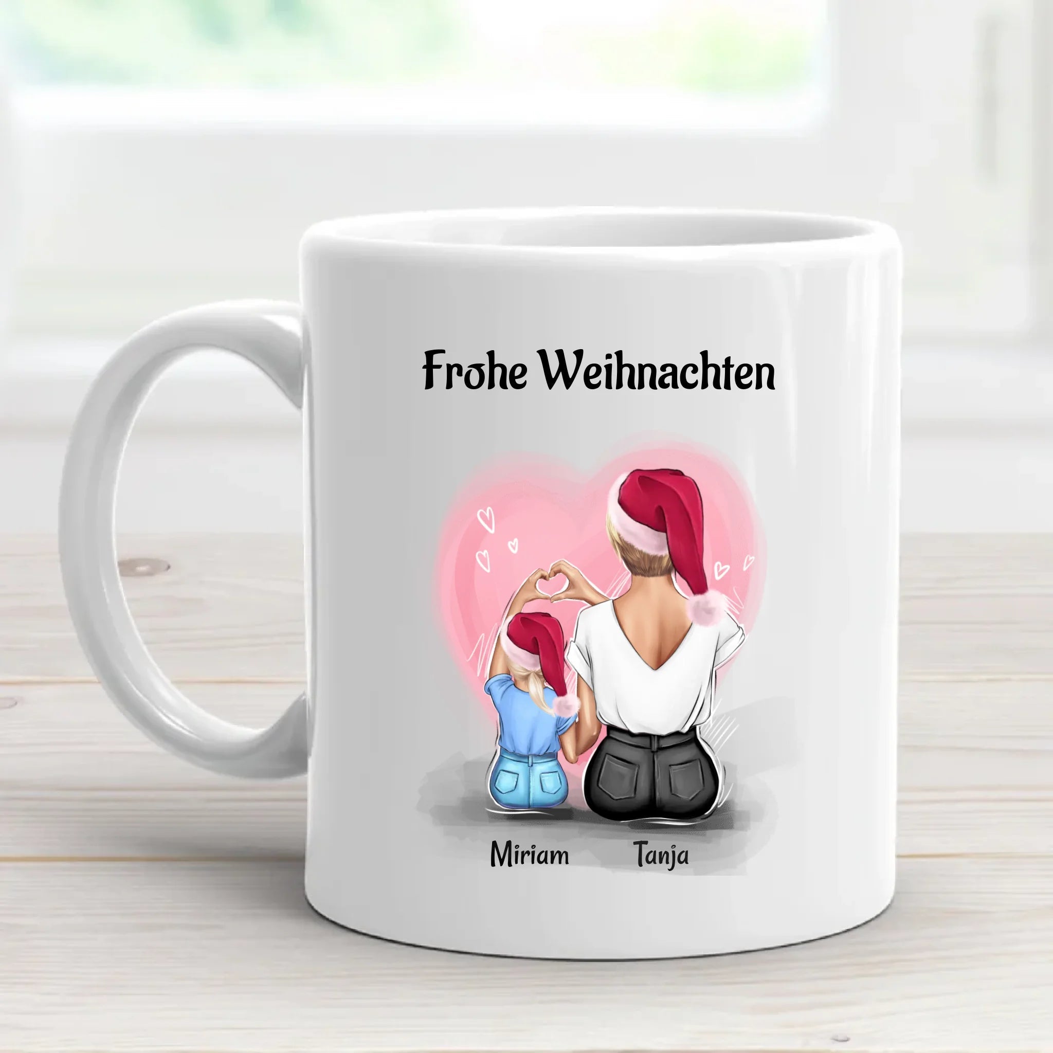Patentante und kleines Mädchen Tasse Geschenk Weihnachten - Cantty