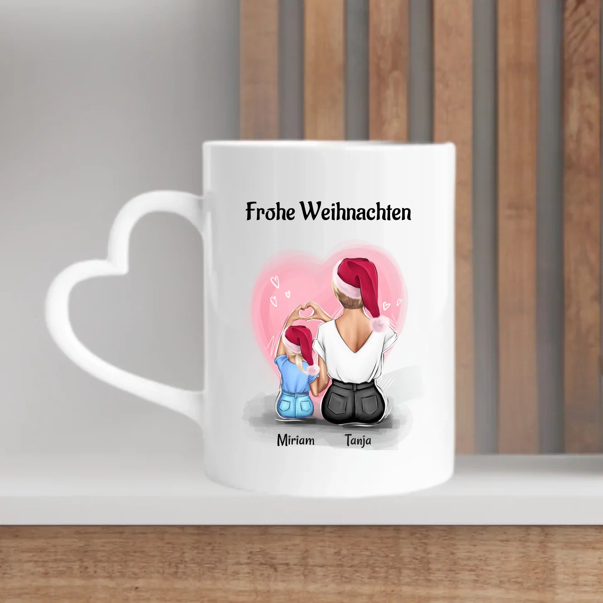 Patentante und kleines Mädchen Tasse Geschenk Weihnachten - Cantty