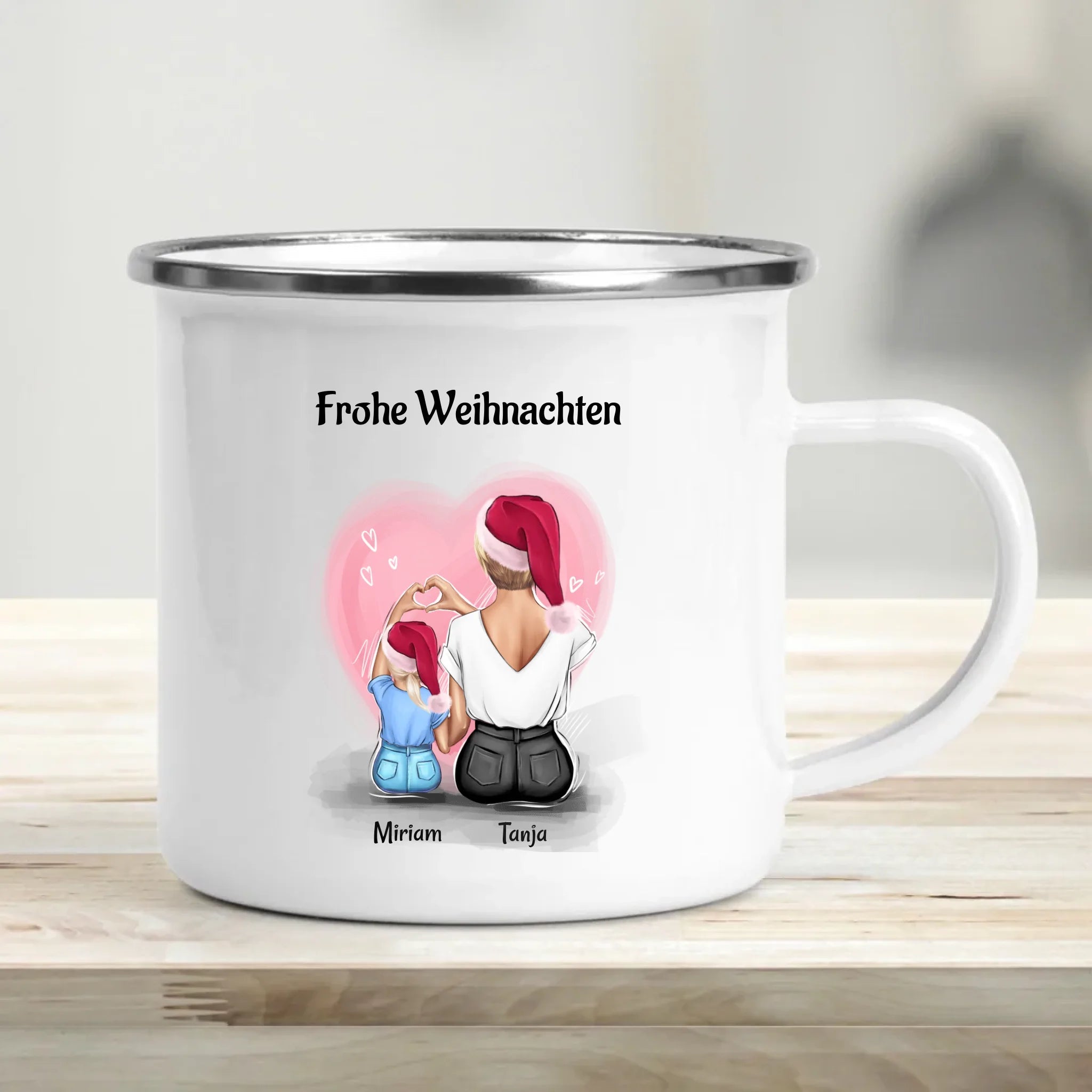 Patentante und kleines Mädchen Tasse Geschenk Weihnachten - Cantty
