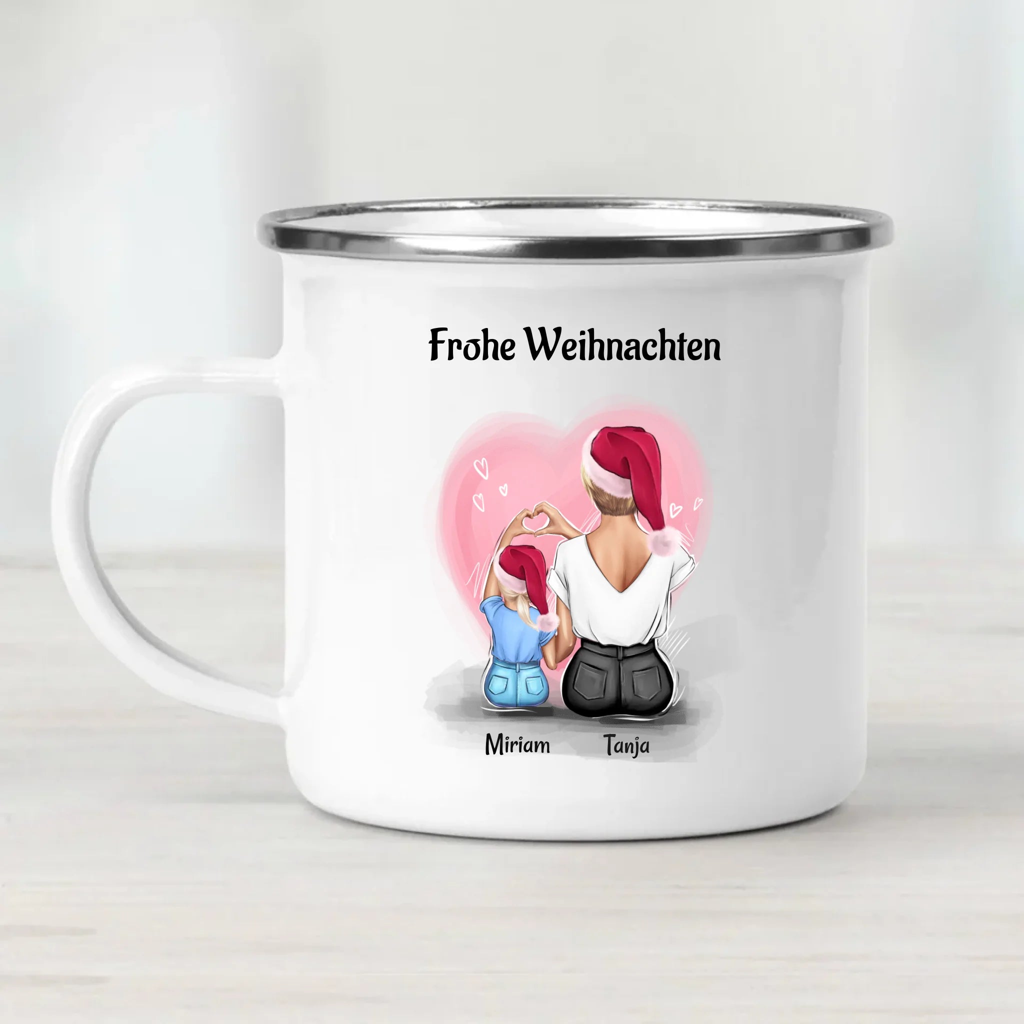 Patentante und kleines Mädchen Tasse Geschenk Weihnachten - Cantty