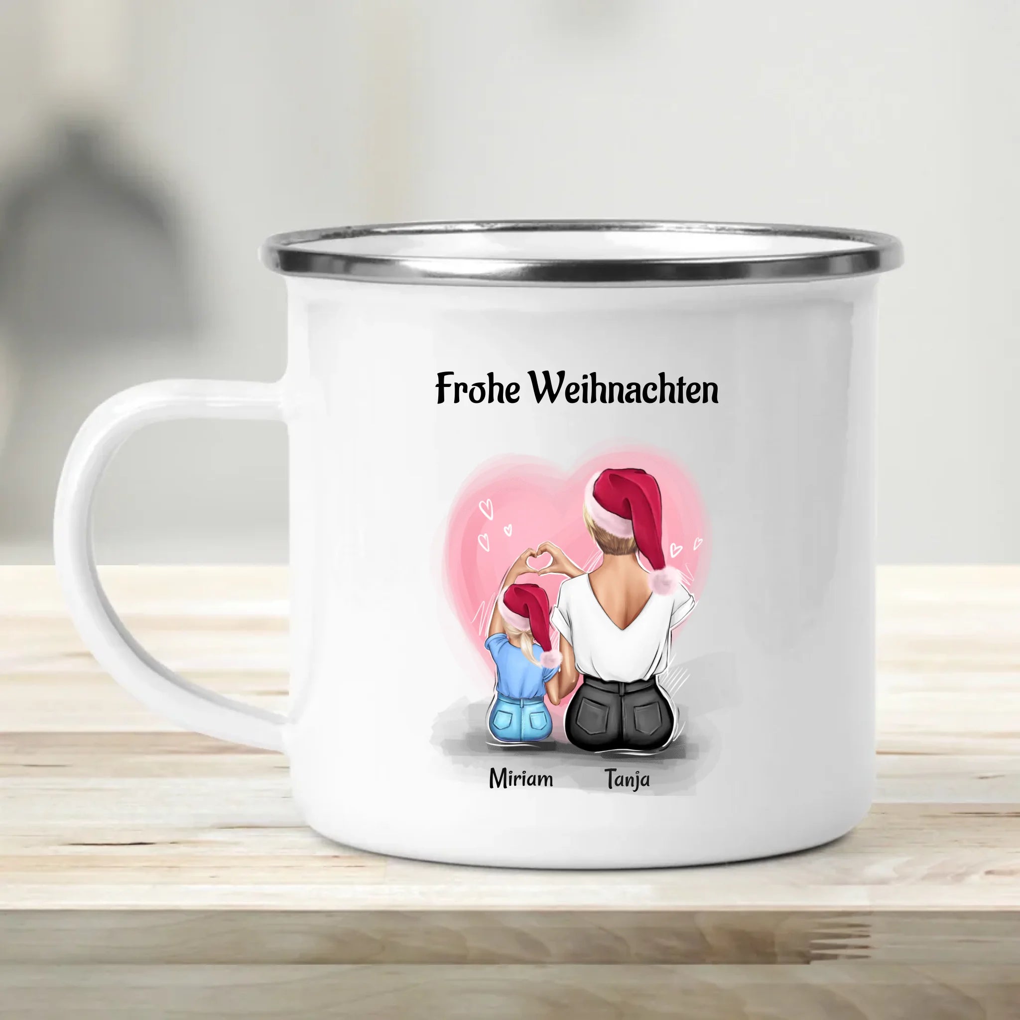 Patentante und kleines Mädchen Tasse Geschenk Weihnachten - Cantty