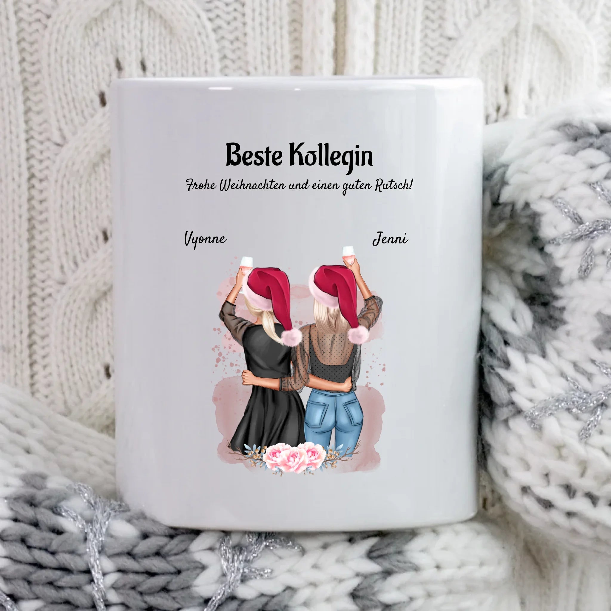 Personalisierte Arbeitskollegin Tasse Geschenk Weihnachten - Cantty