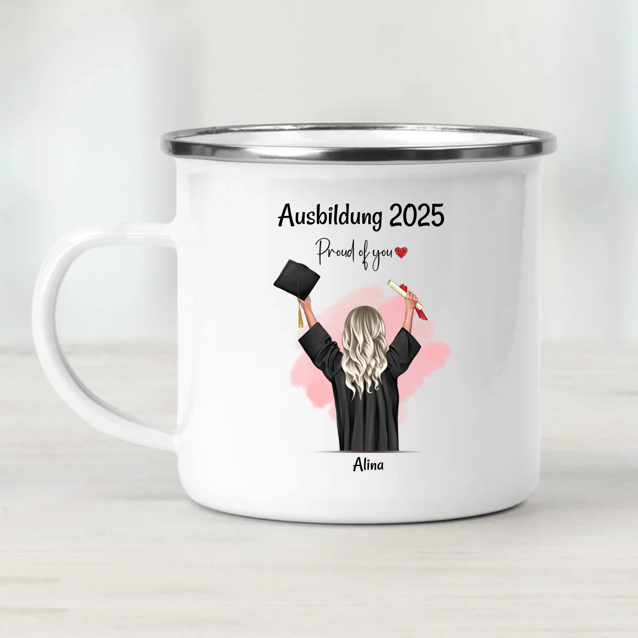 Personalisierte Ausbildung Tasse für Mädchen zum Abschluss - Cantty