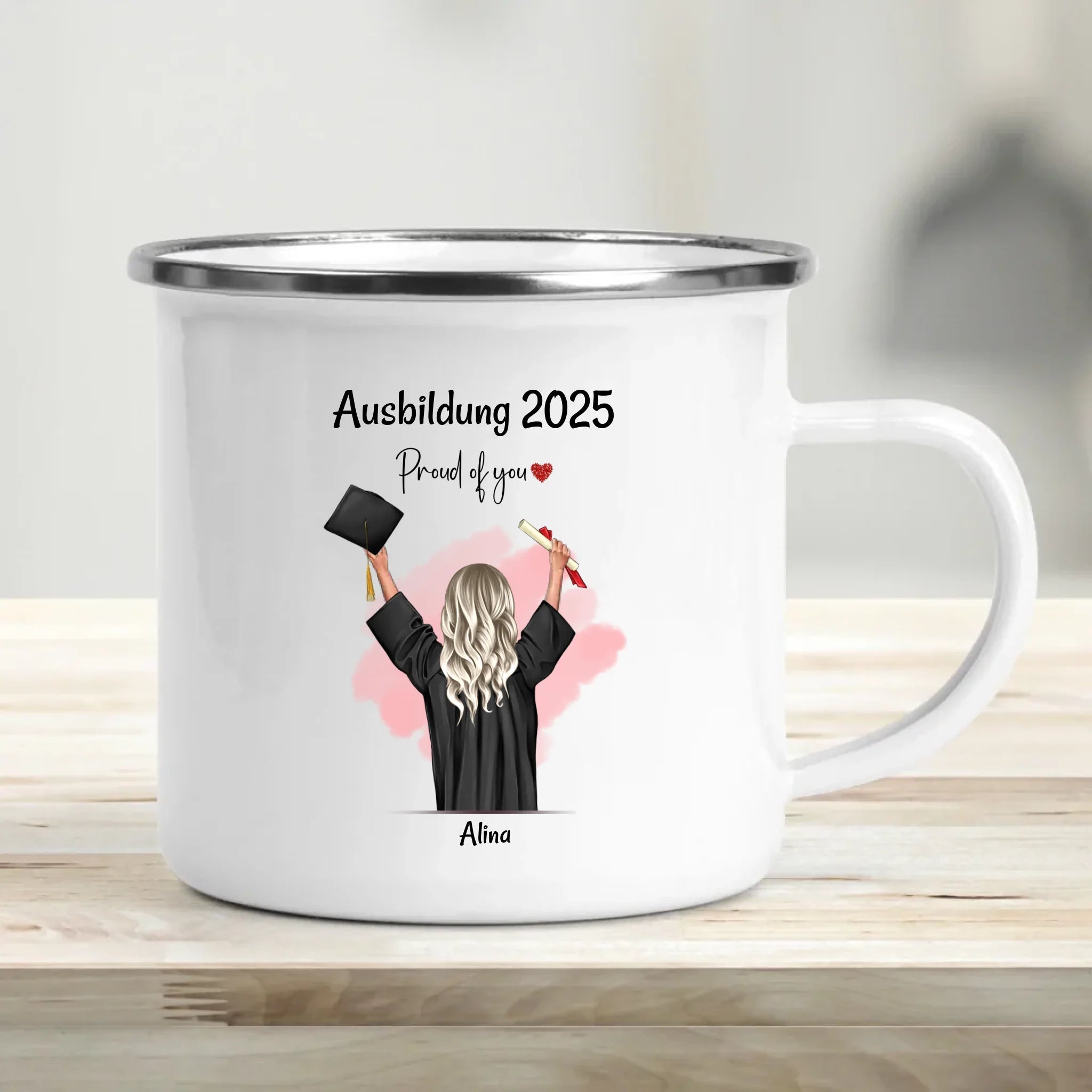 Personalisierte Ausbildung Tasse für Mädchen zum Abschluss - Cantty