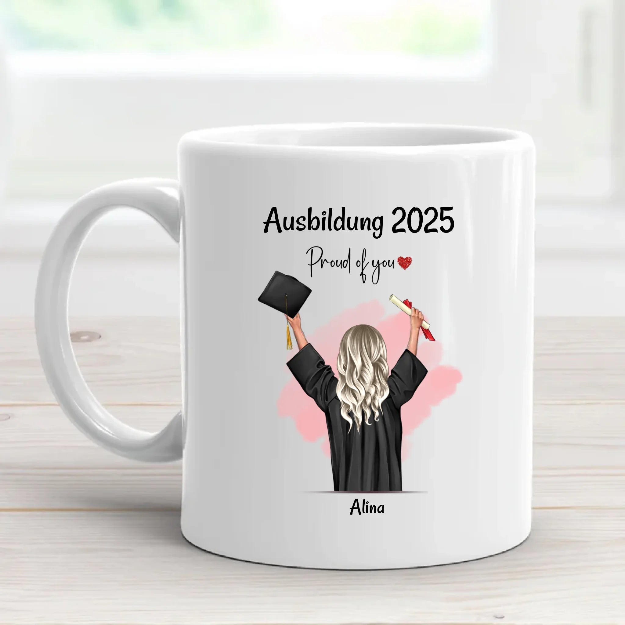 Personalisierte Ausbildung Tasse für Mädchen zum Abschluss - Cantty