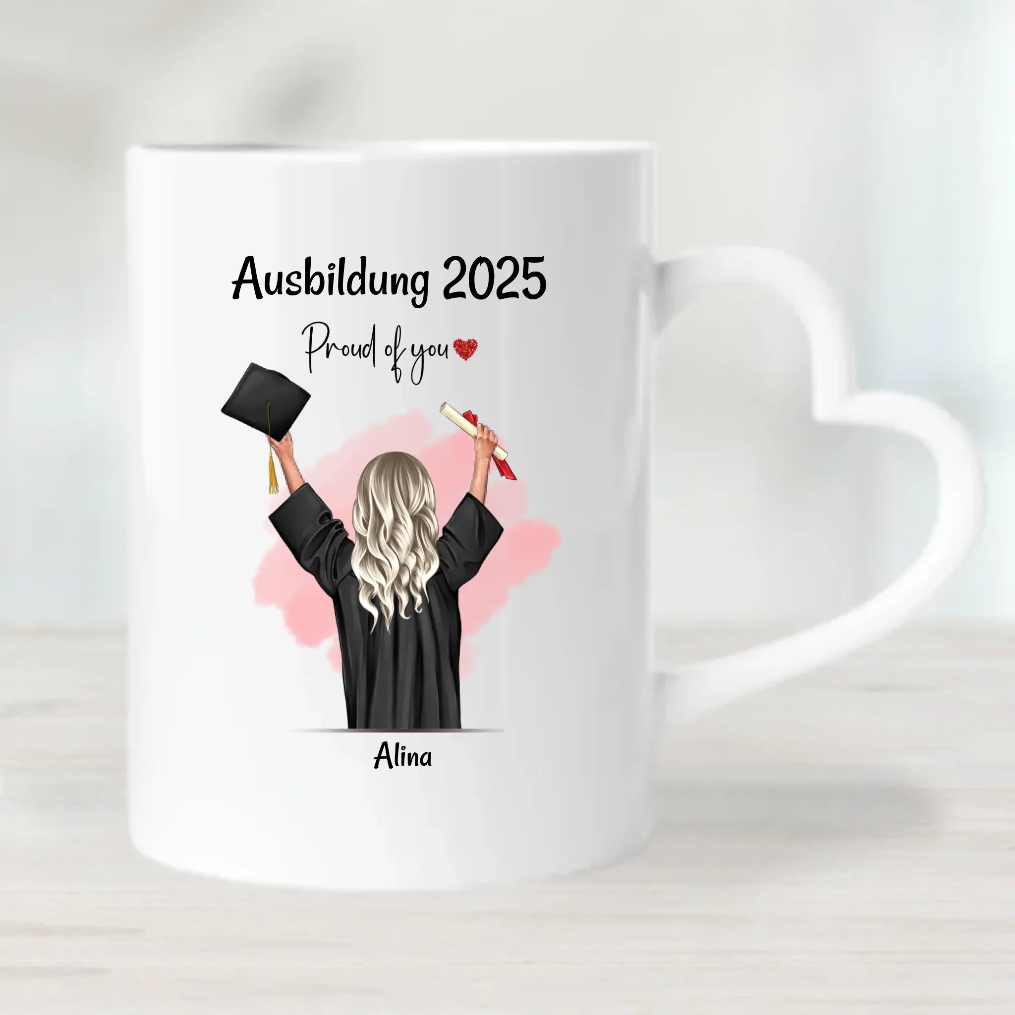 Personalisierte Ausbildung Tasse für Mädchen zum Abschluss - Cantty