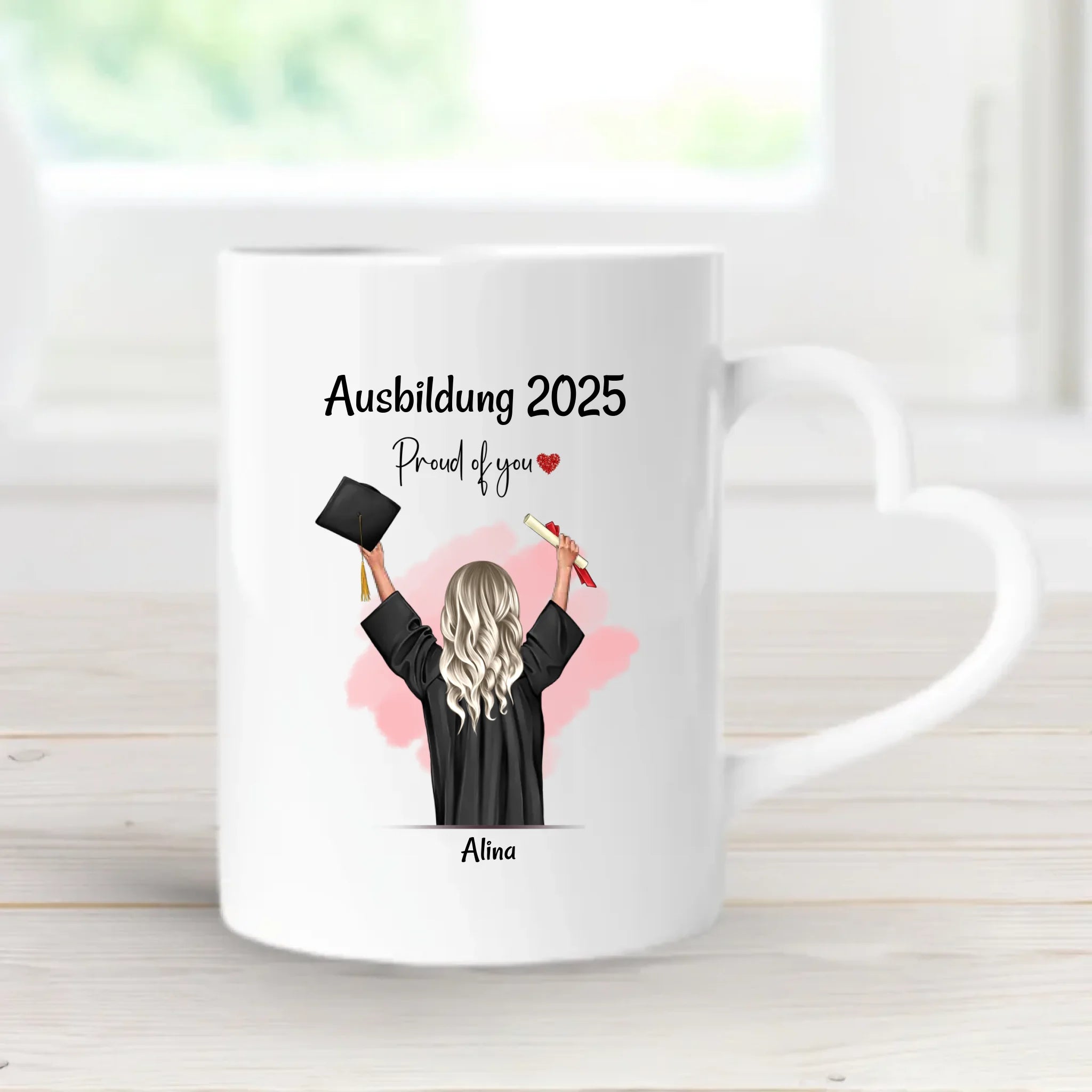 Personalisierte Ausbildung Tasse für Mädchen zum Abschluss - Cantty