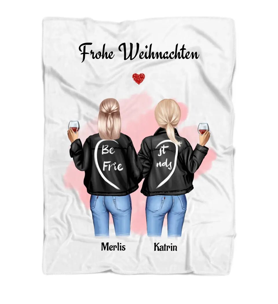 Personalisierte Decke für beste Freundin mit Bild - Cantty