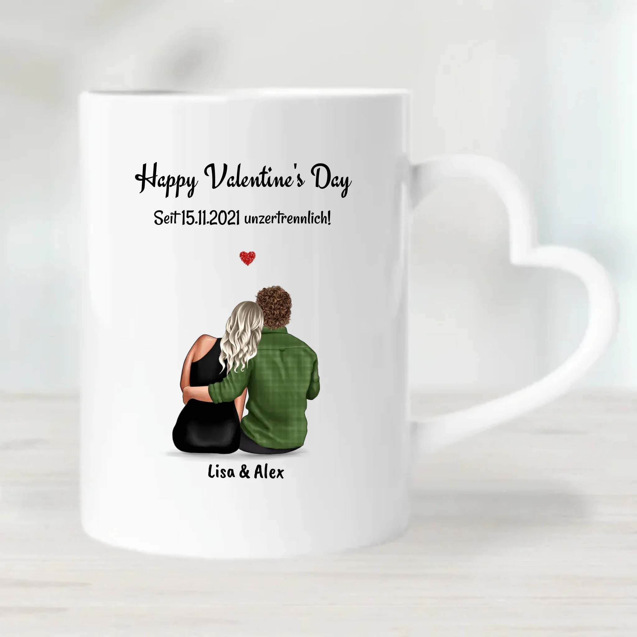 Personalisierte Geschenk Tasse zum Valentinstag gestalten - Cantty