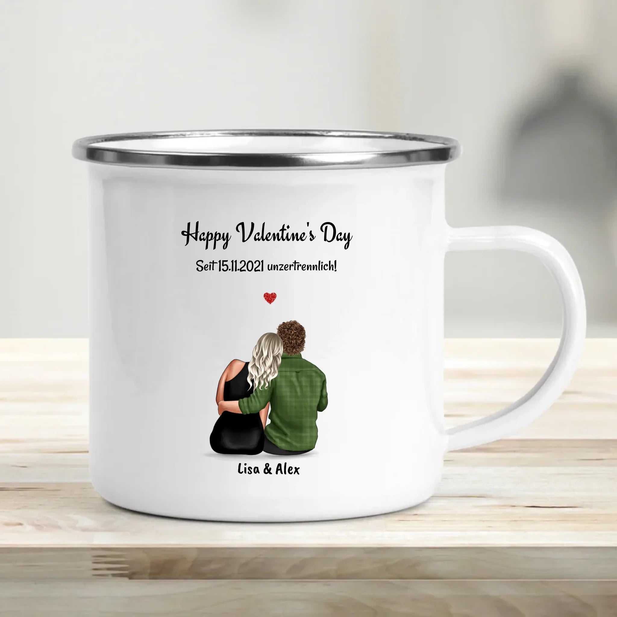 Personalisierte Geschenk Tasse zum Valentinstag gestalten - Cantty