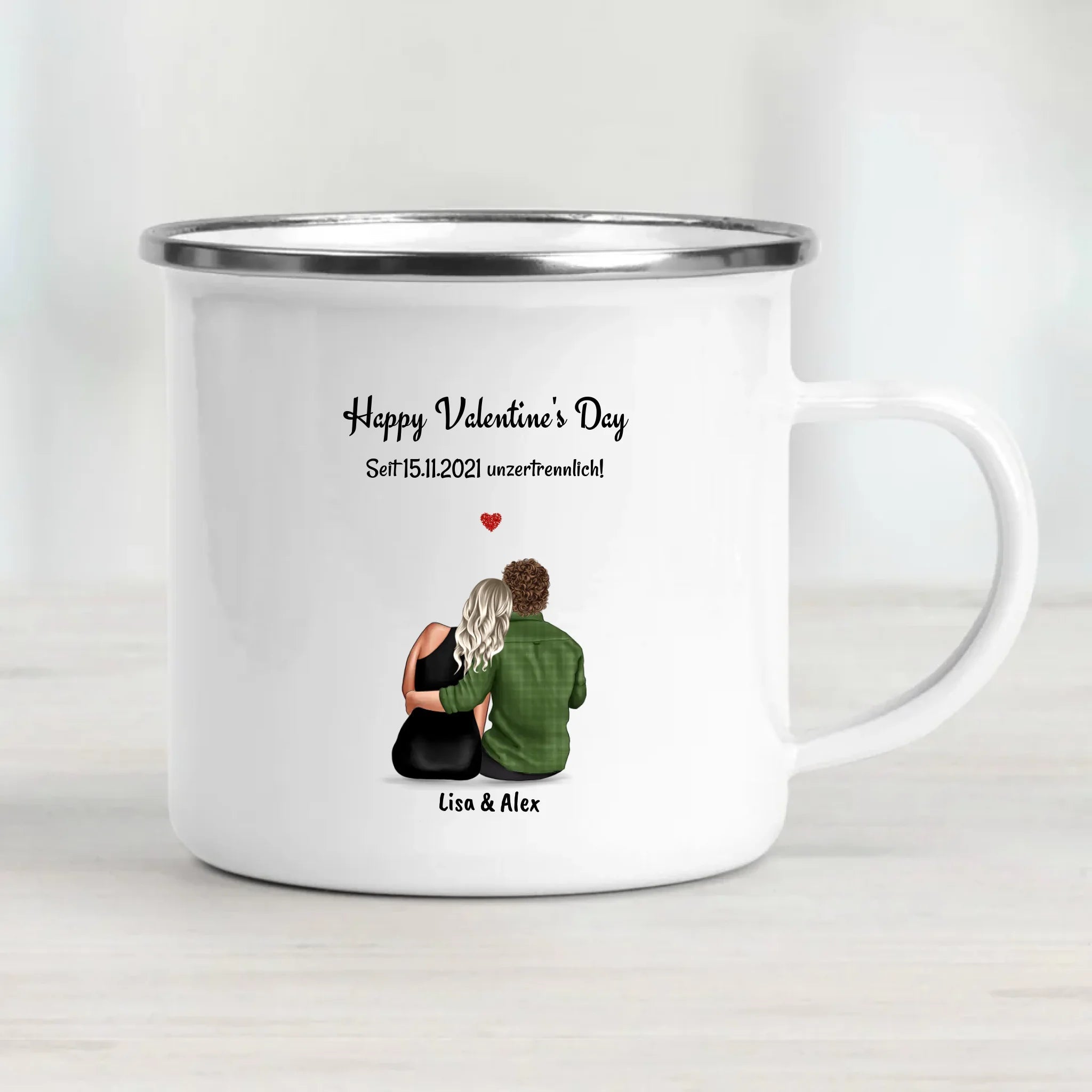 Personalisierte Geschenk Tasse zum Valentinstag gestalten - Cantty