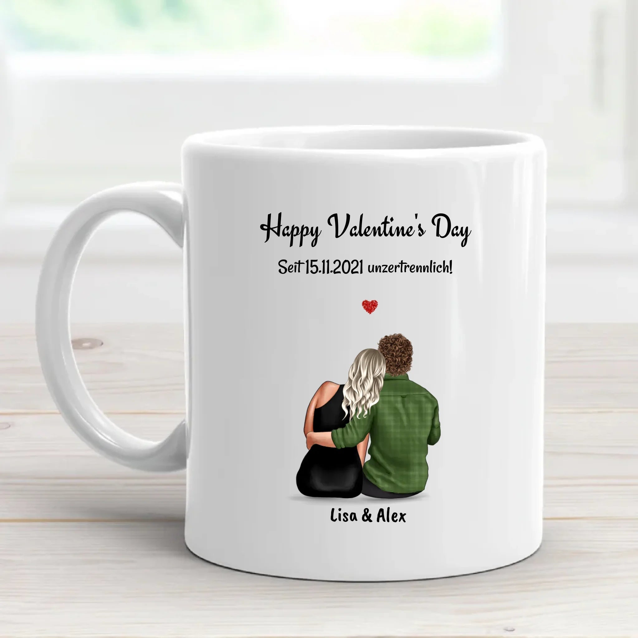Personalisierte Geschenk Tasse zum Valentinstag gestalten - Cantty