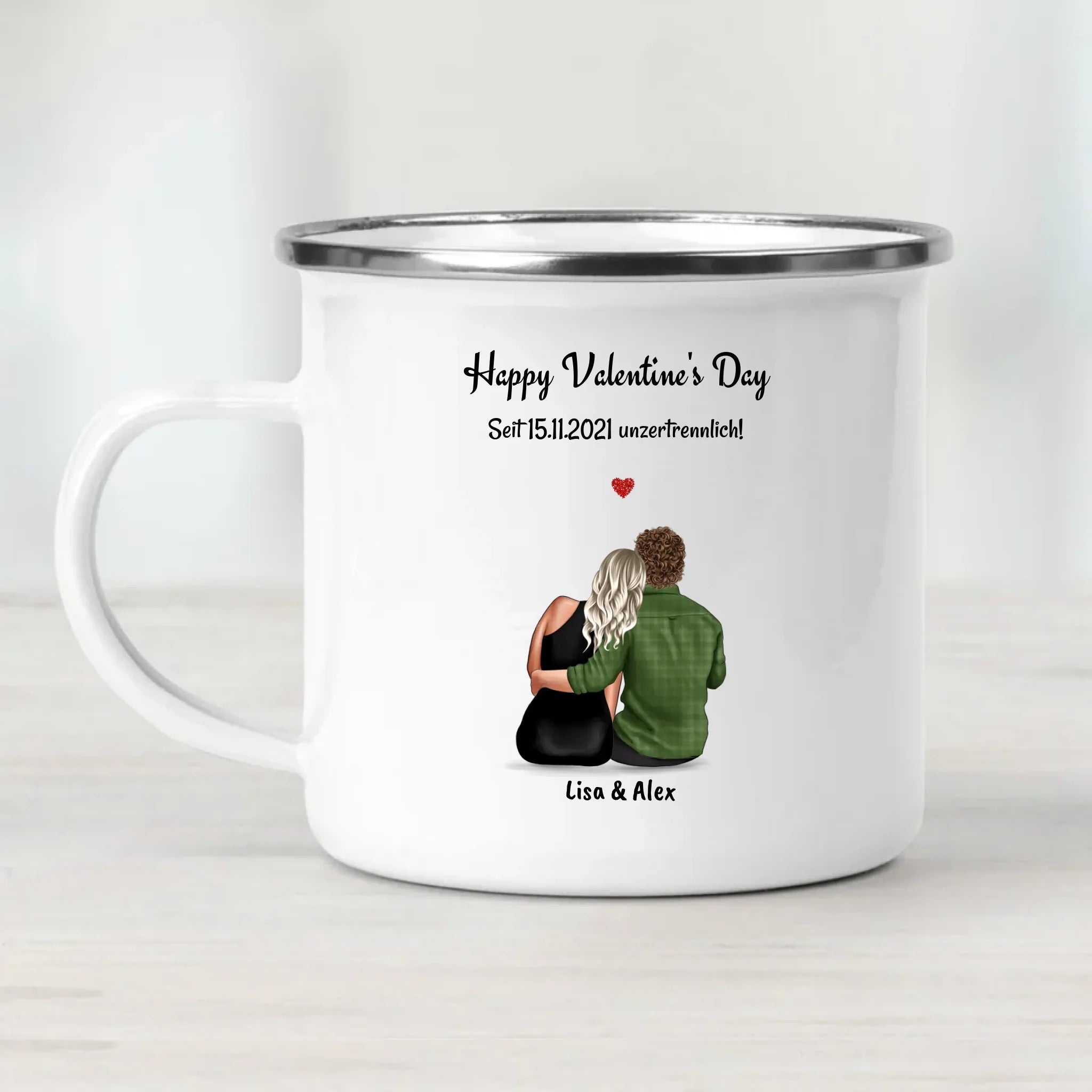 Personalisierte Geschenk Tasse zum Valentinstag gestalten - Cantty