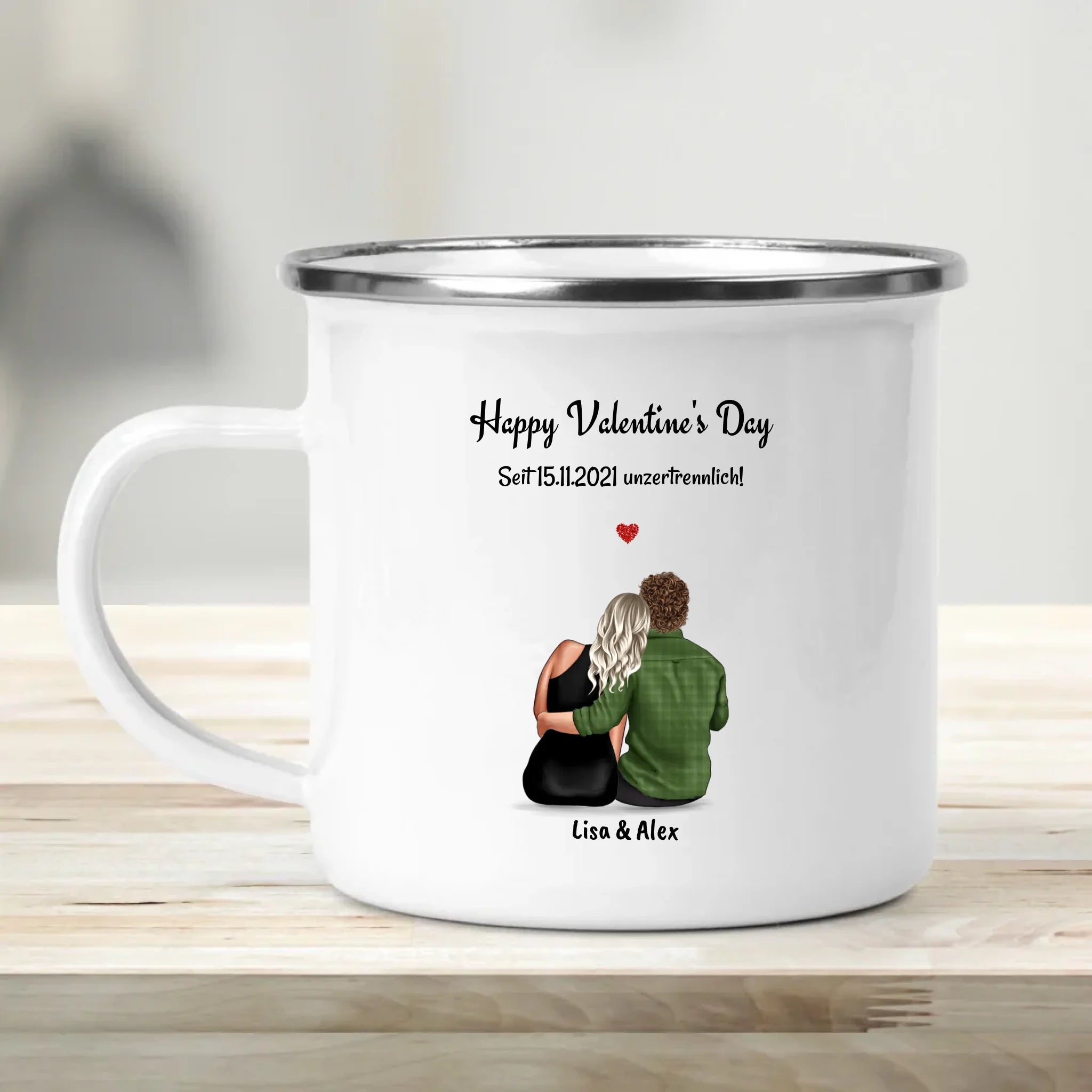Personalisierte Geschenk Tasse zum Valentinstag gestalten - Cantty