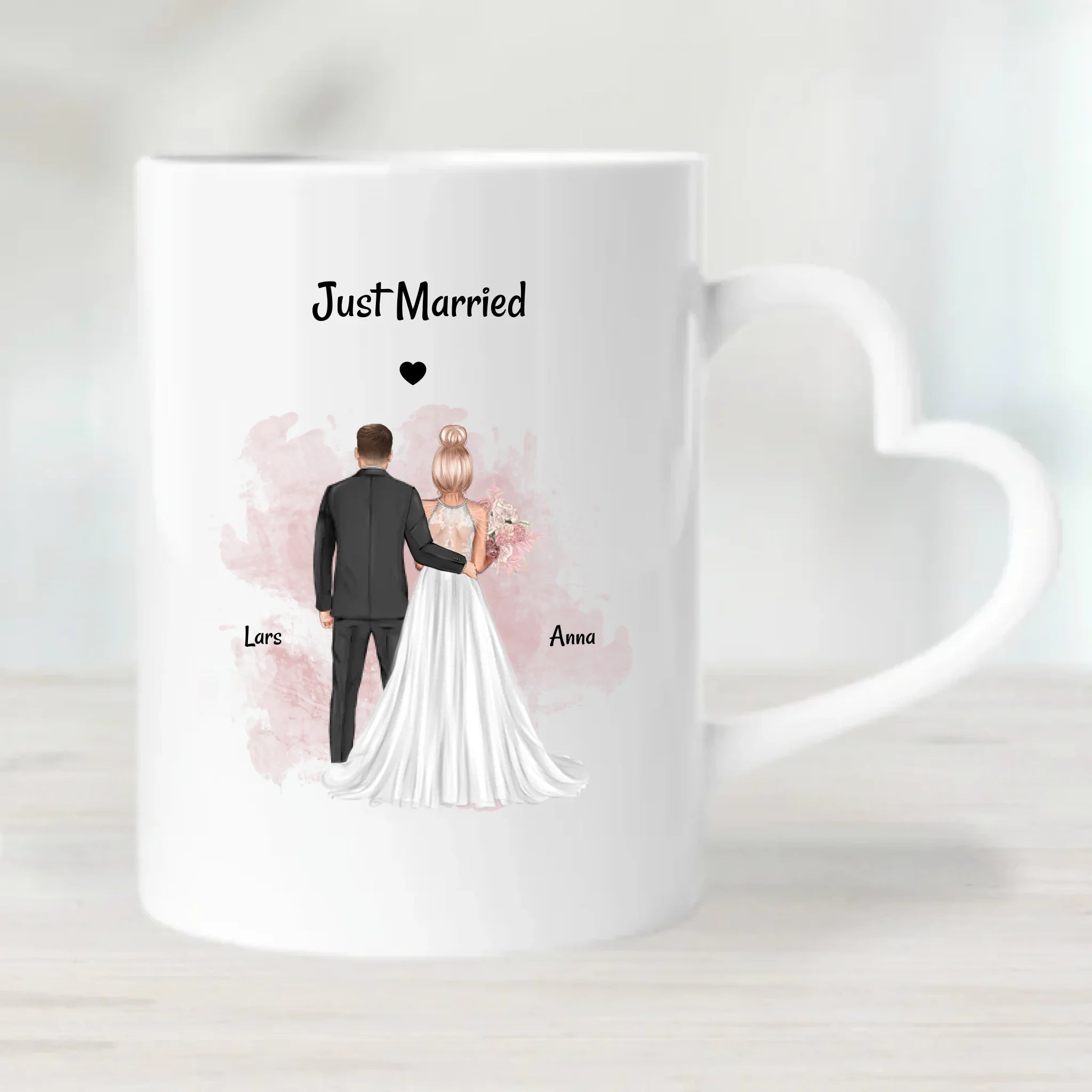 Personalisierte Hochzeitspaar Tasse Geschenk - Cantty