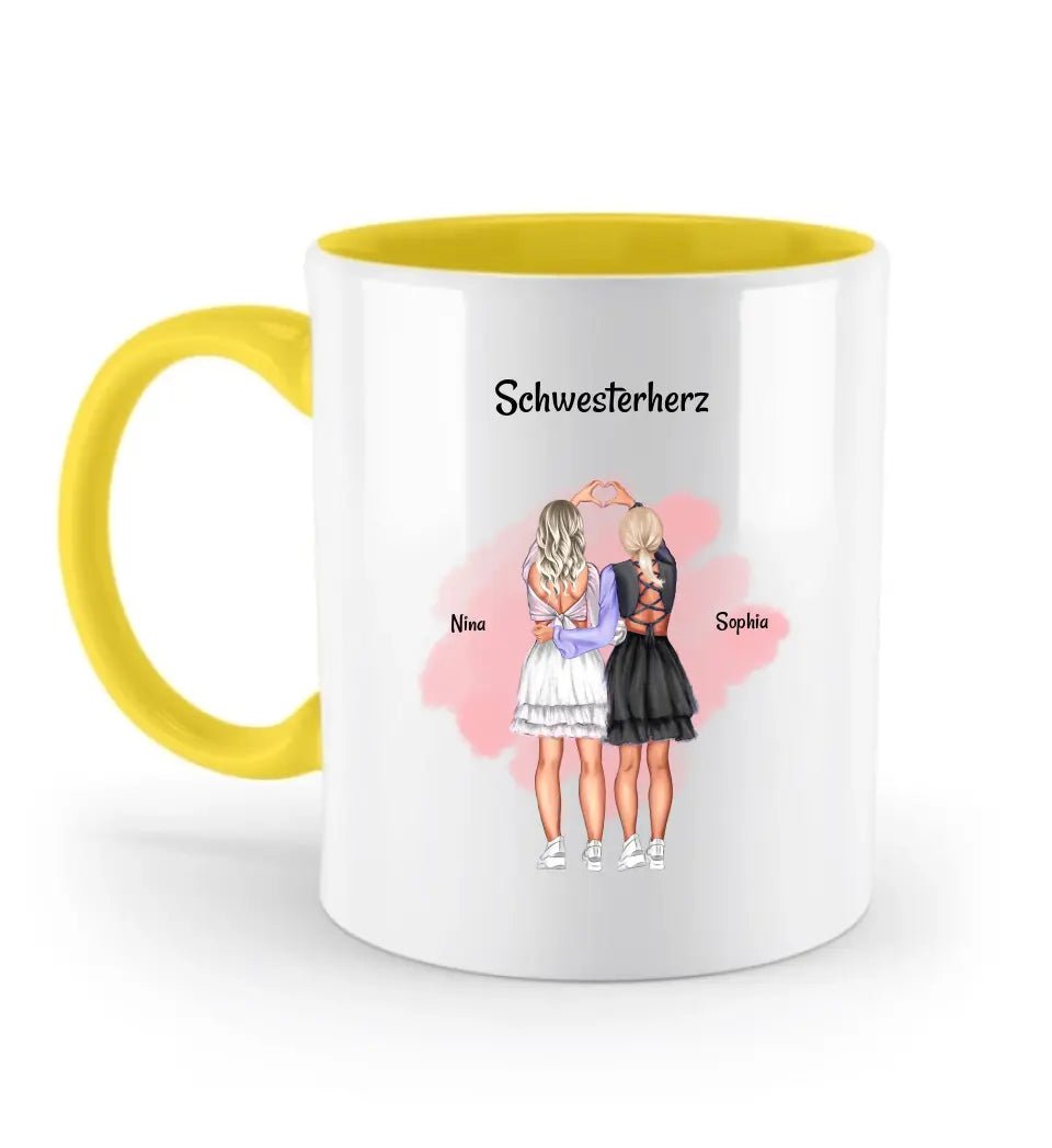 Personalisierte Schwestern Tasse Geschenk - Cantty