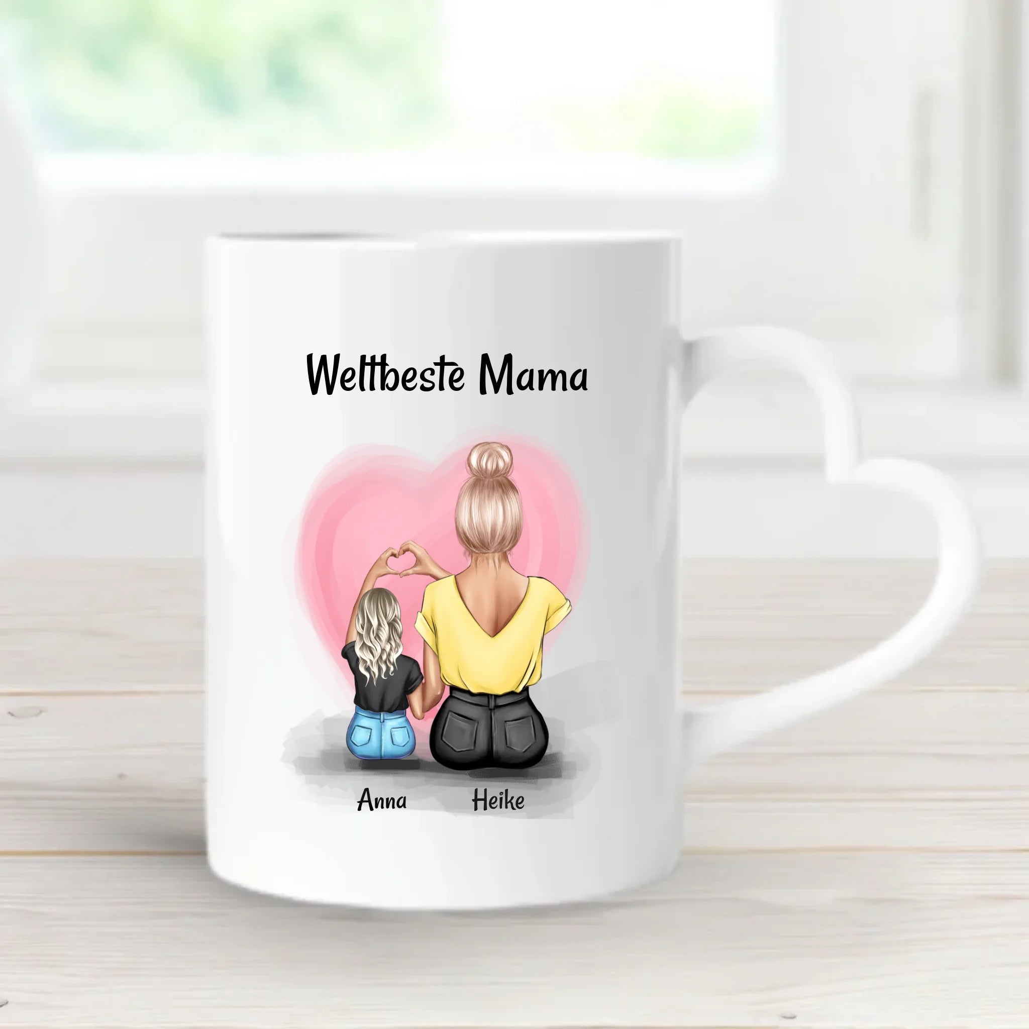 Personalisierte Tasse für Mama Tochter individuell gestalten - Cantty