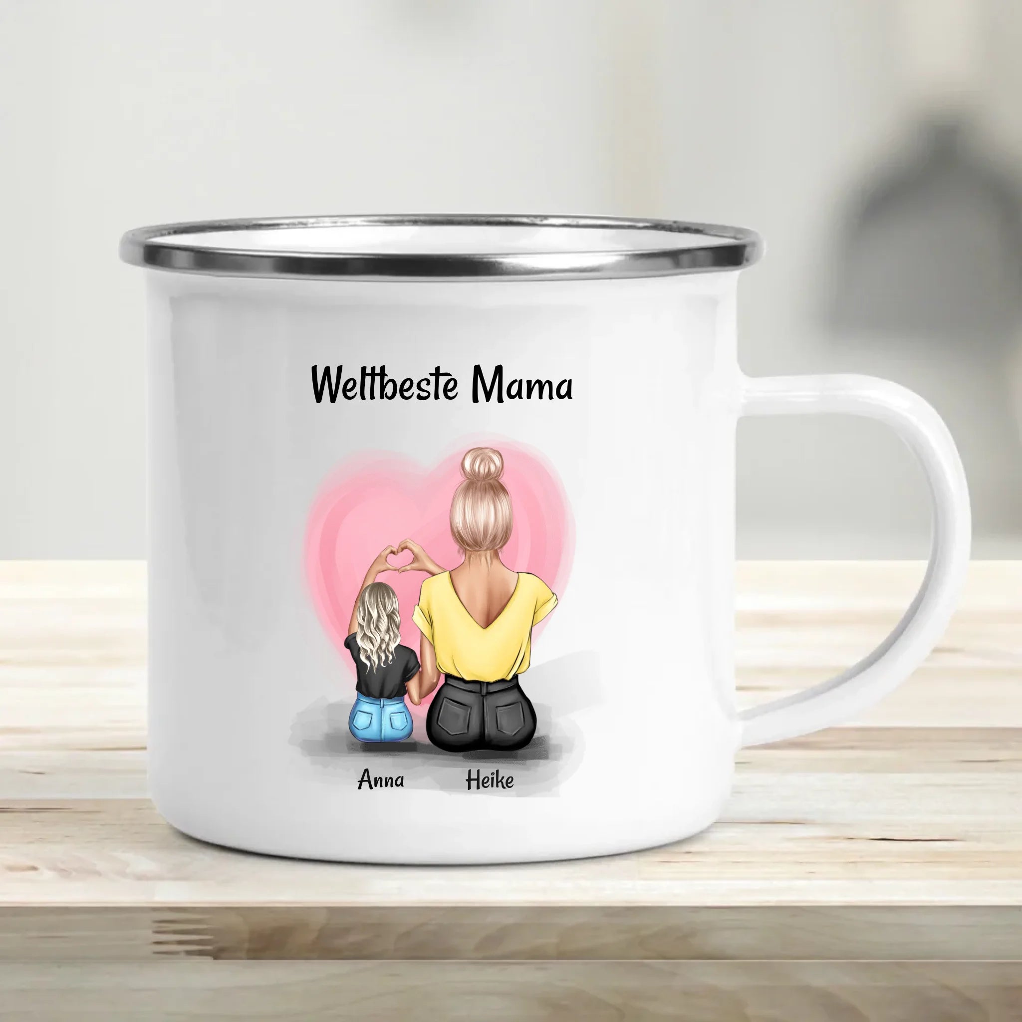 Personalisierte Tasse für Mama Tochter individuell gestalten - Cantty