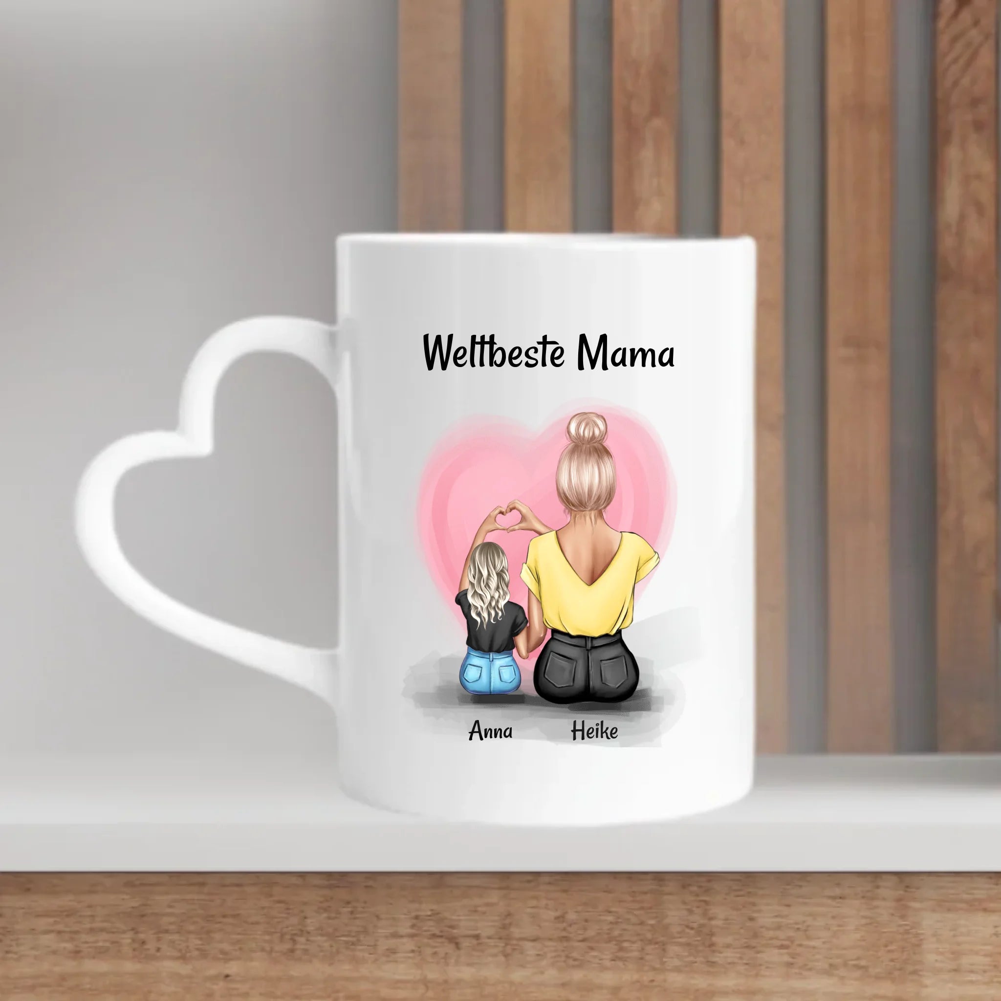 Personalisierte Tasse für Mama Tochter individuell gestalten - Cantty