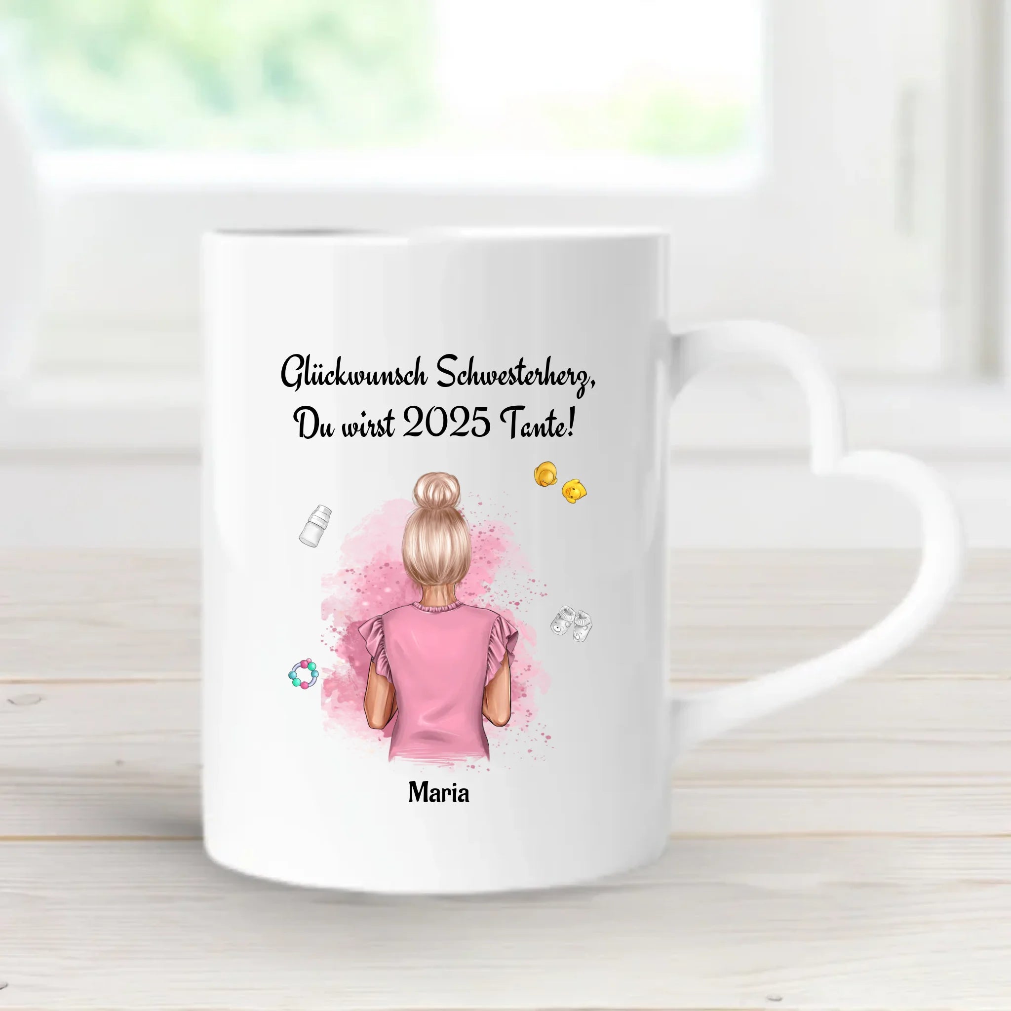 Personalisierte Tasse Geschenk du wirst Tante Ankündigung - Cantty