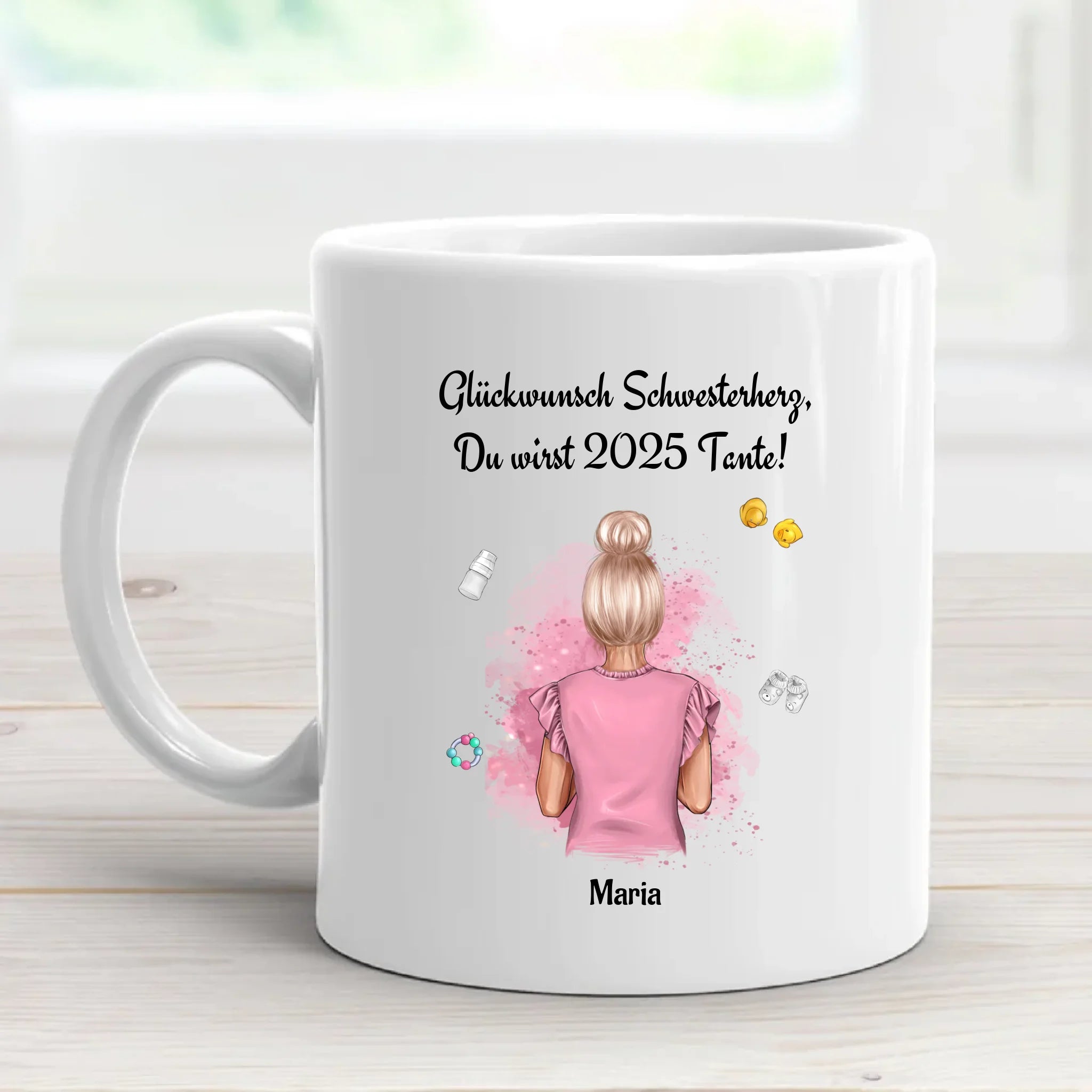 Personalisierte Tasse Geschenk du wirst Tante Ankündigung - Cantty
