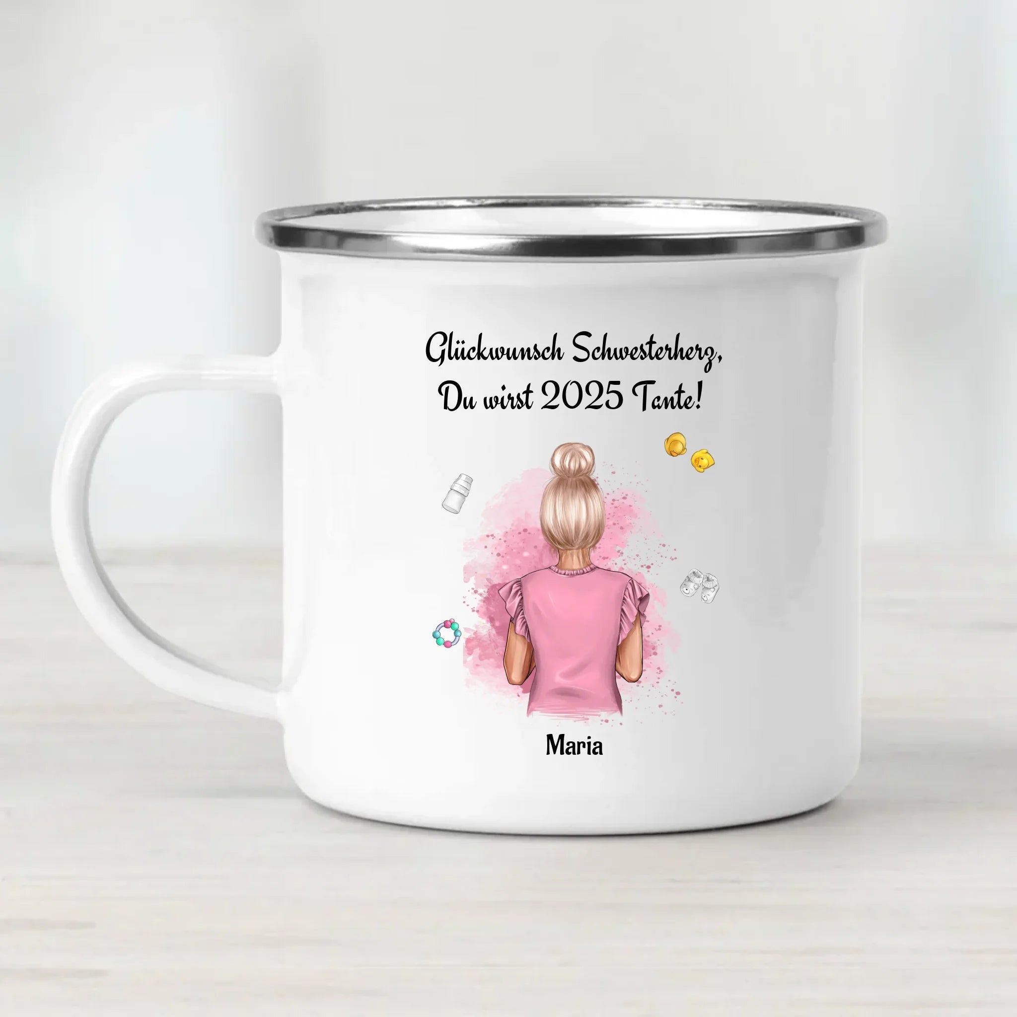 Personalisierte Tasse Geschenk du wirst Tante Ankündigung - Cantty