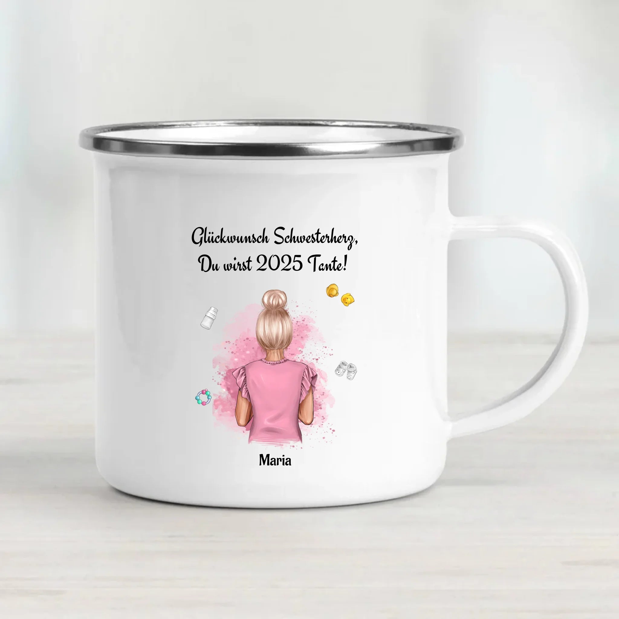 Personalisierte Tasse Geschenk du wirst Tante Ankündigung - Cantty