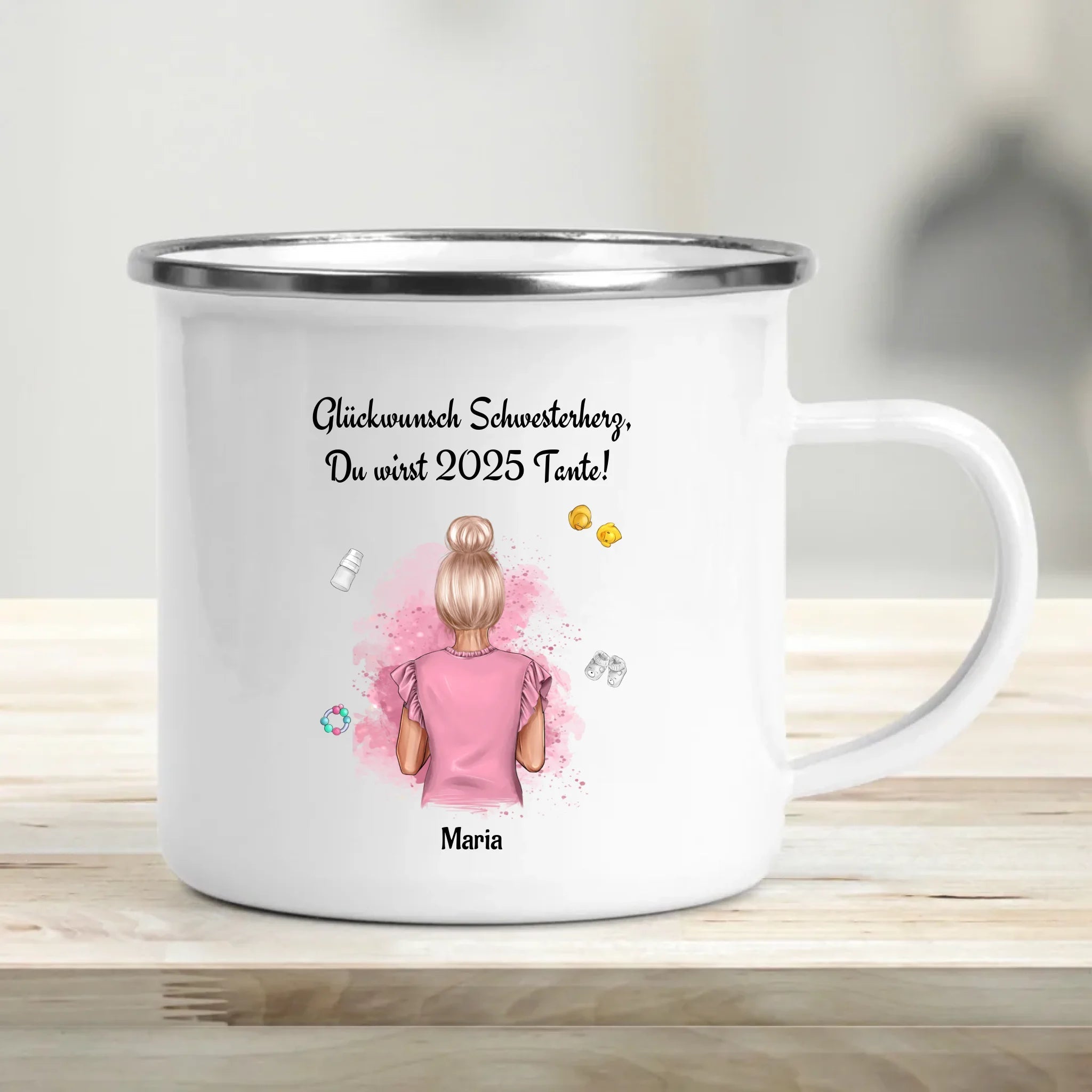 Personalisierte Tasse Geschenk du wirst Tante Ankündigung - Cantty