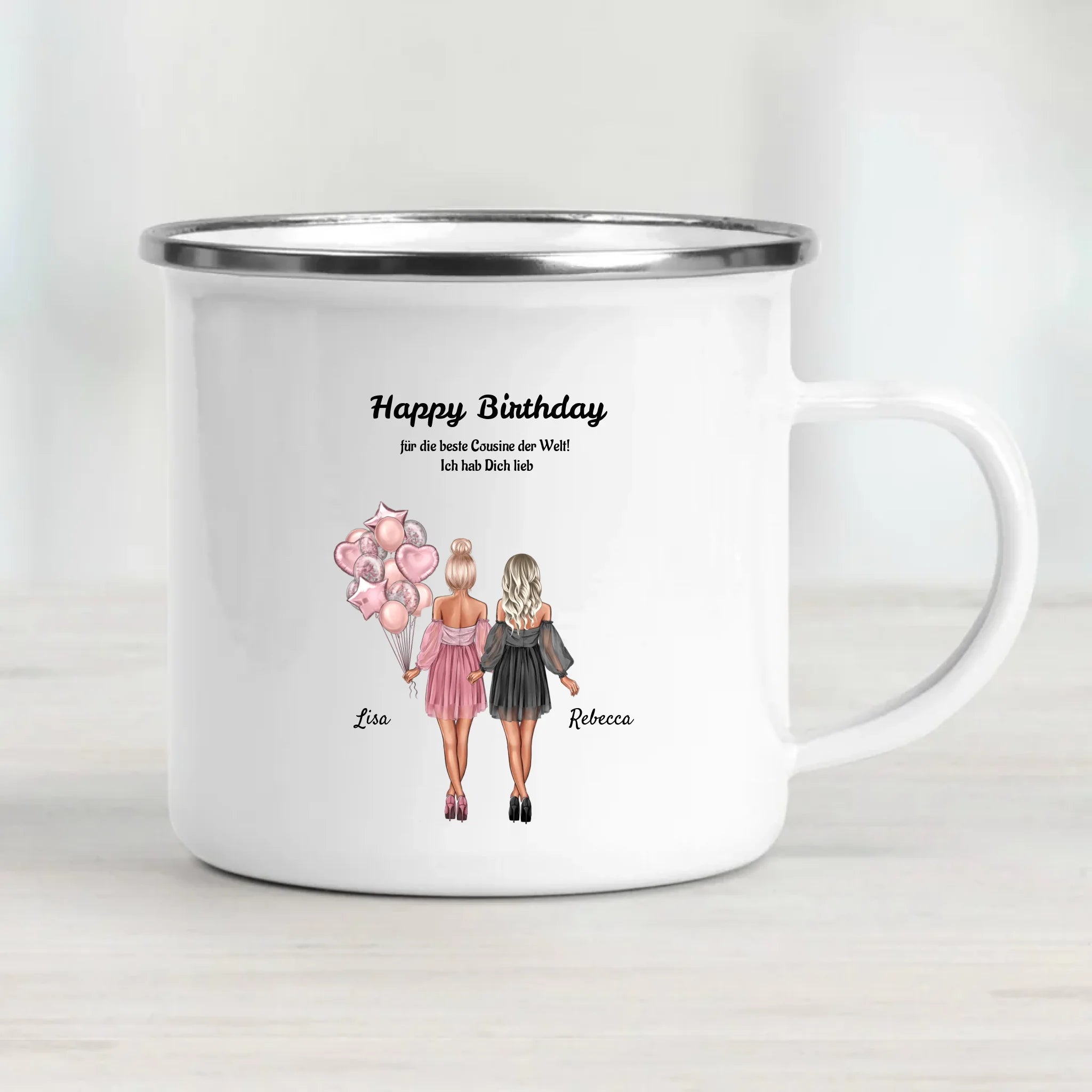 Personalisierte Tasse Geschenk für Cousine - Cantty
