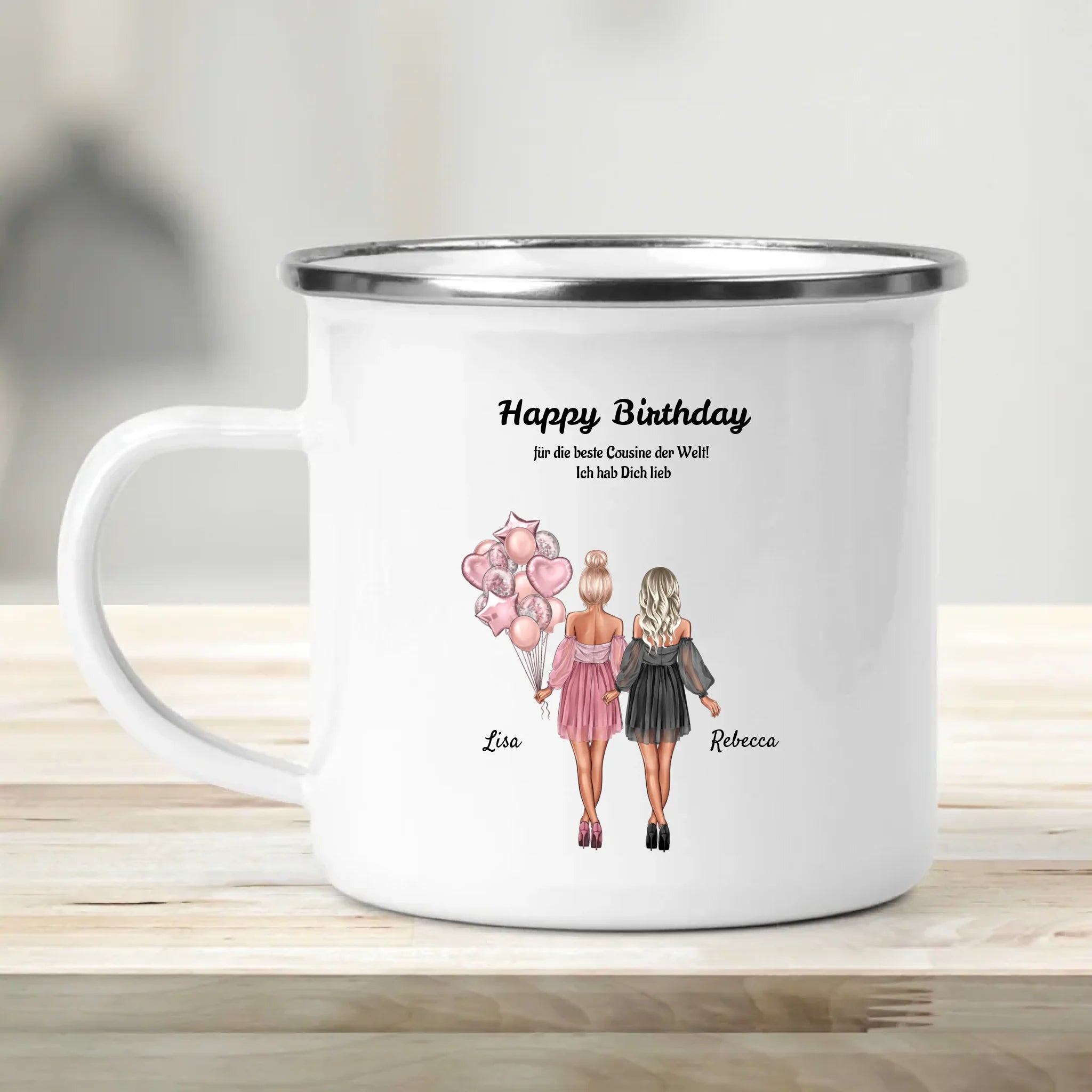 Personalisierte Tasse Geschenk für Cousine - Cantty