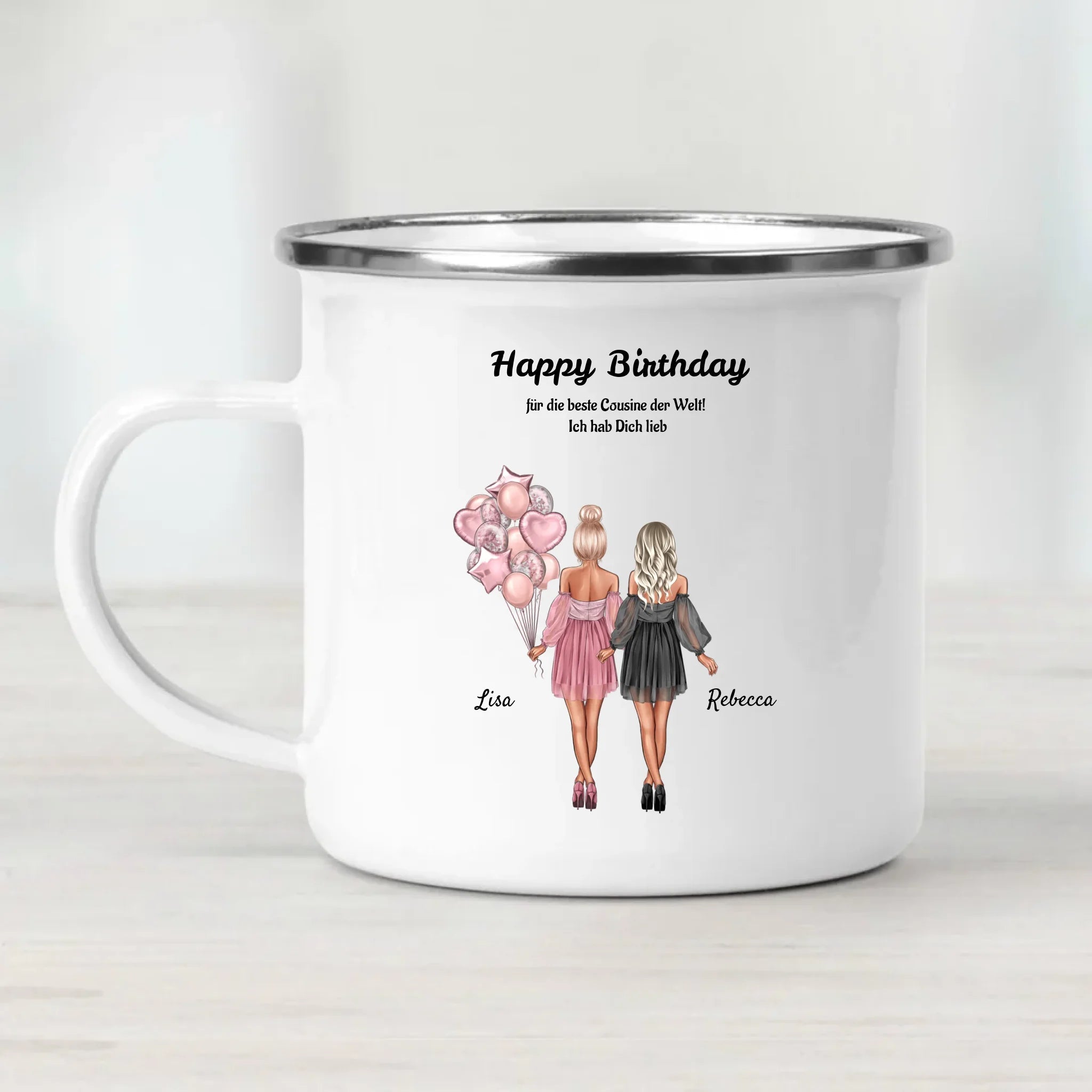 Personalisierte Tasse Geschenk für Cousine - Cantty