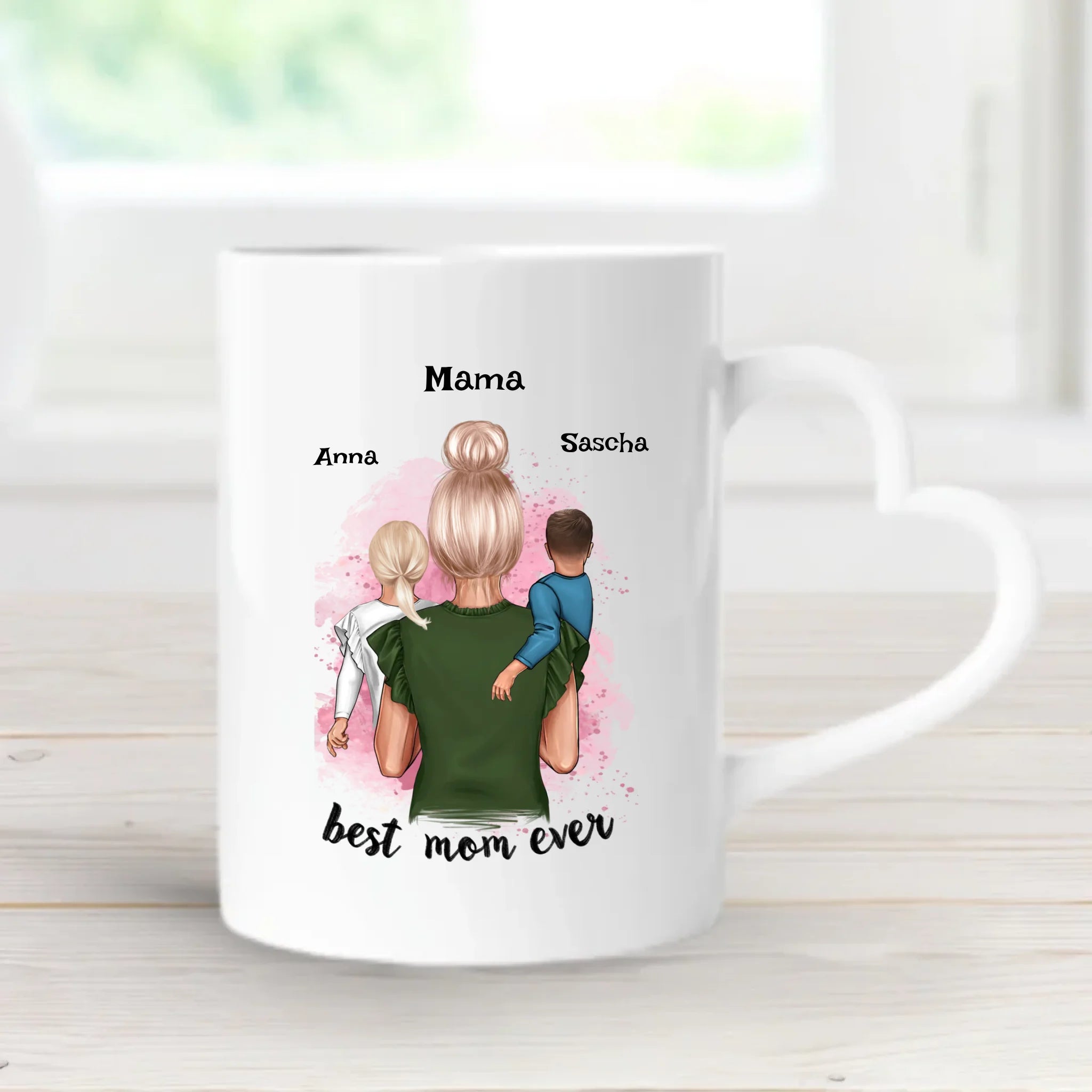 Personalisierte Tasse Geschenk für Mama von Kindern - Cantty