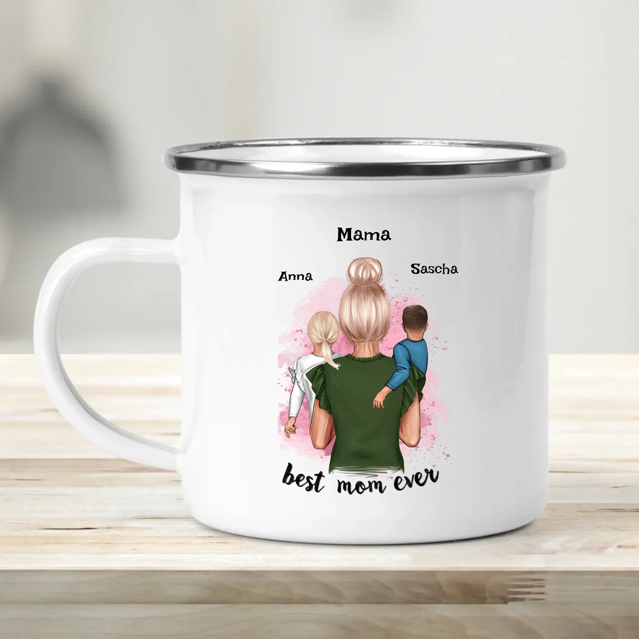 Personalisierte Tasse Geschenk für Mama von Kindern - Cantty