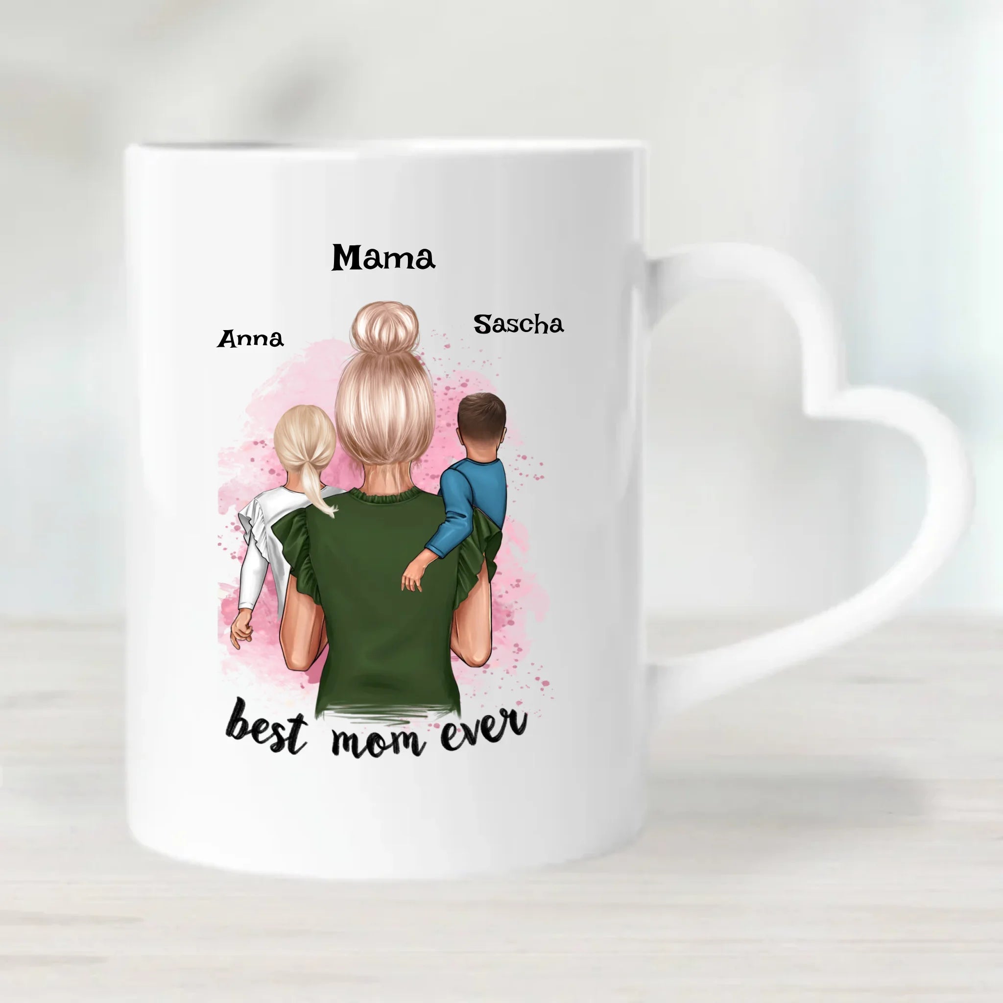 Personalisierte Tasse Geschenk für Mama von Kindern - Cantty