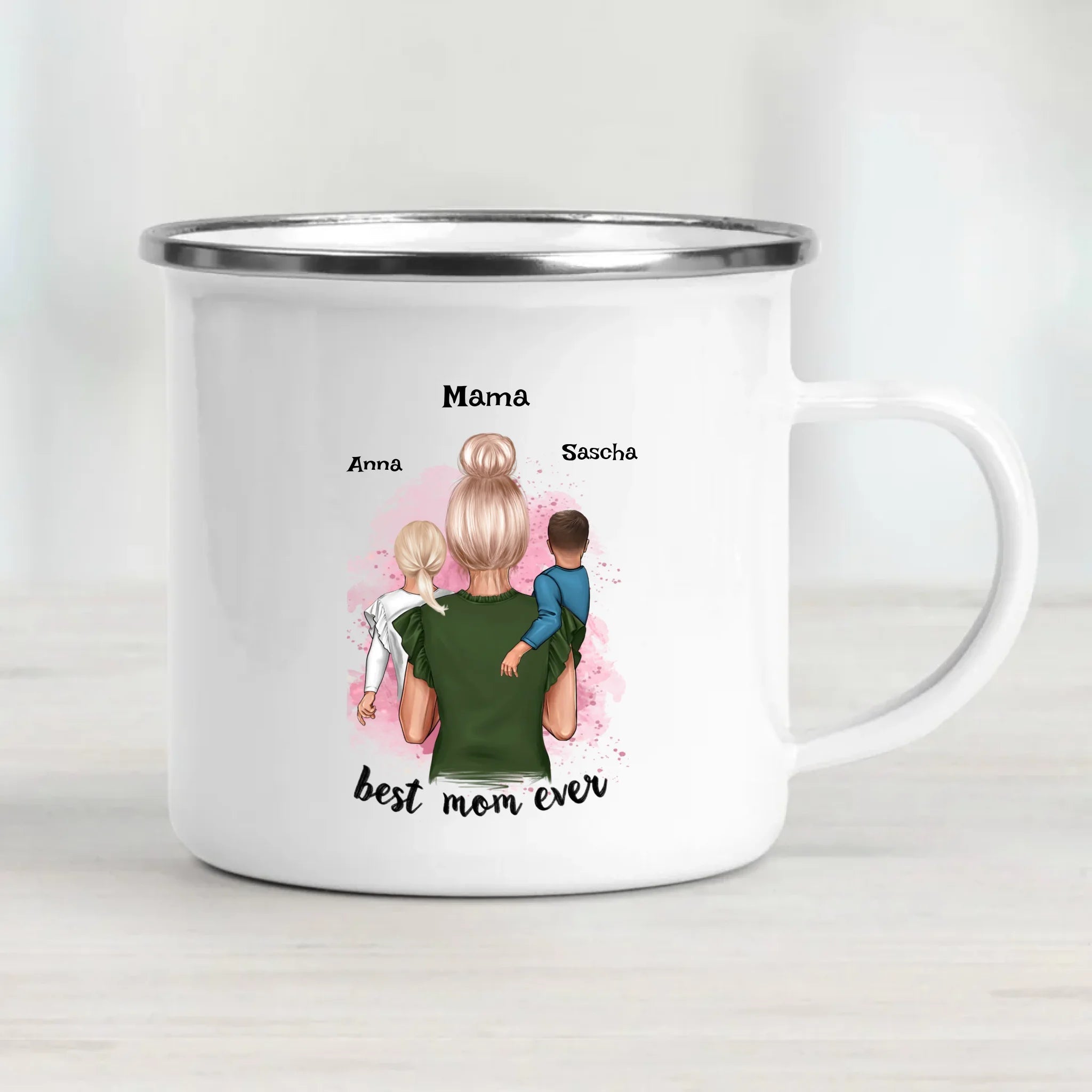 Personalisierte Tasse Geschenk für Mama von Kindern - Cantty